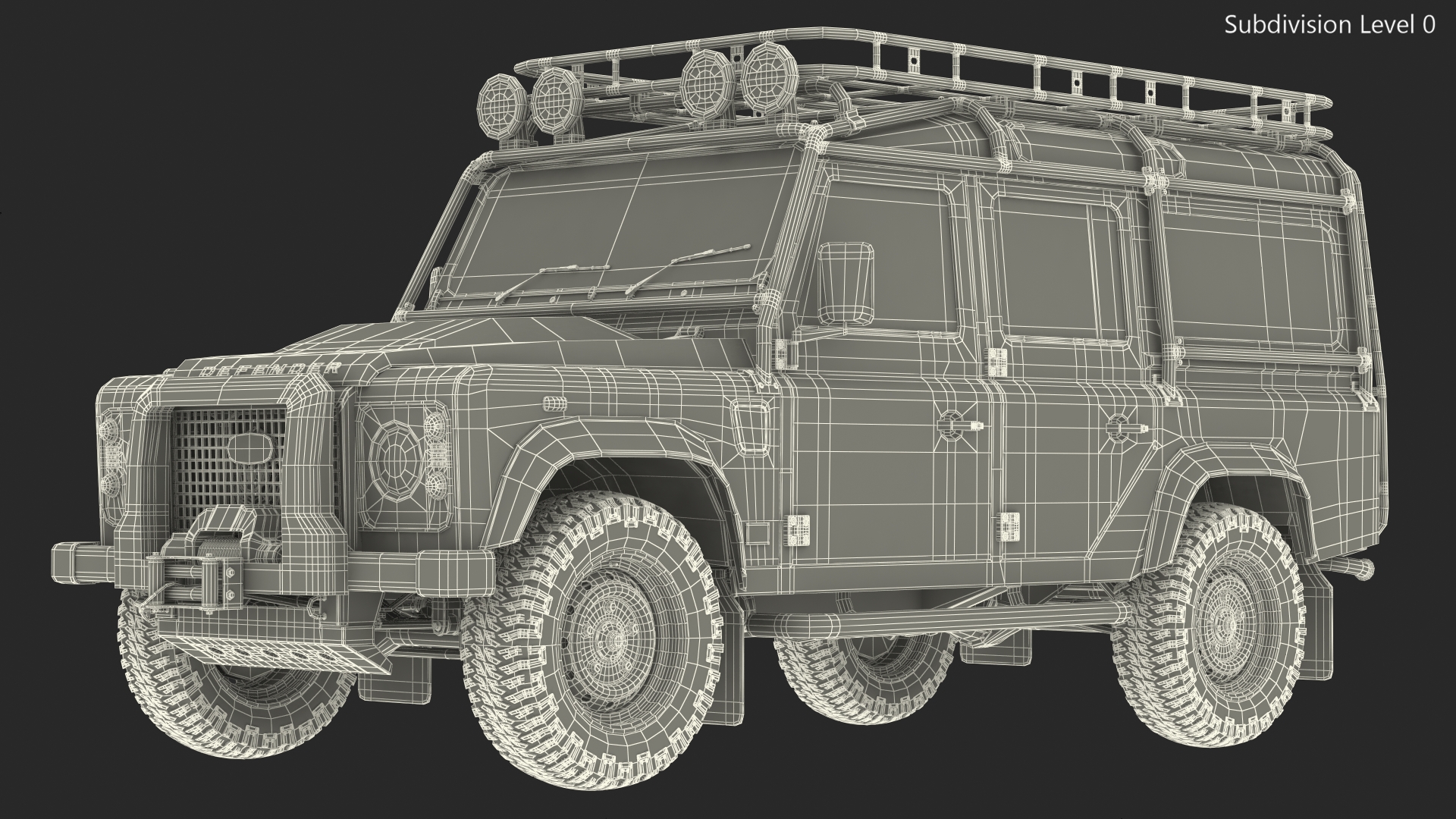 3D Land Rover Defender Works V8 Trophy Clean