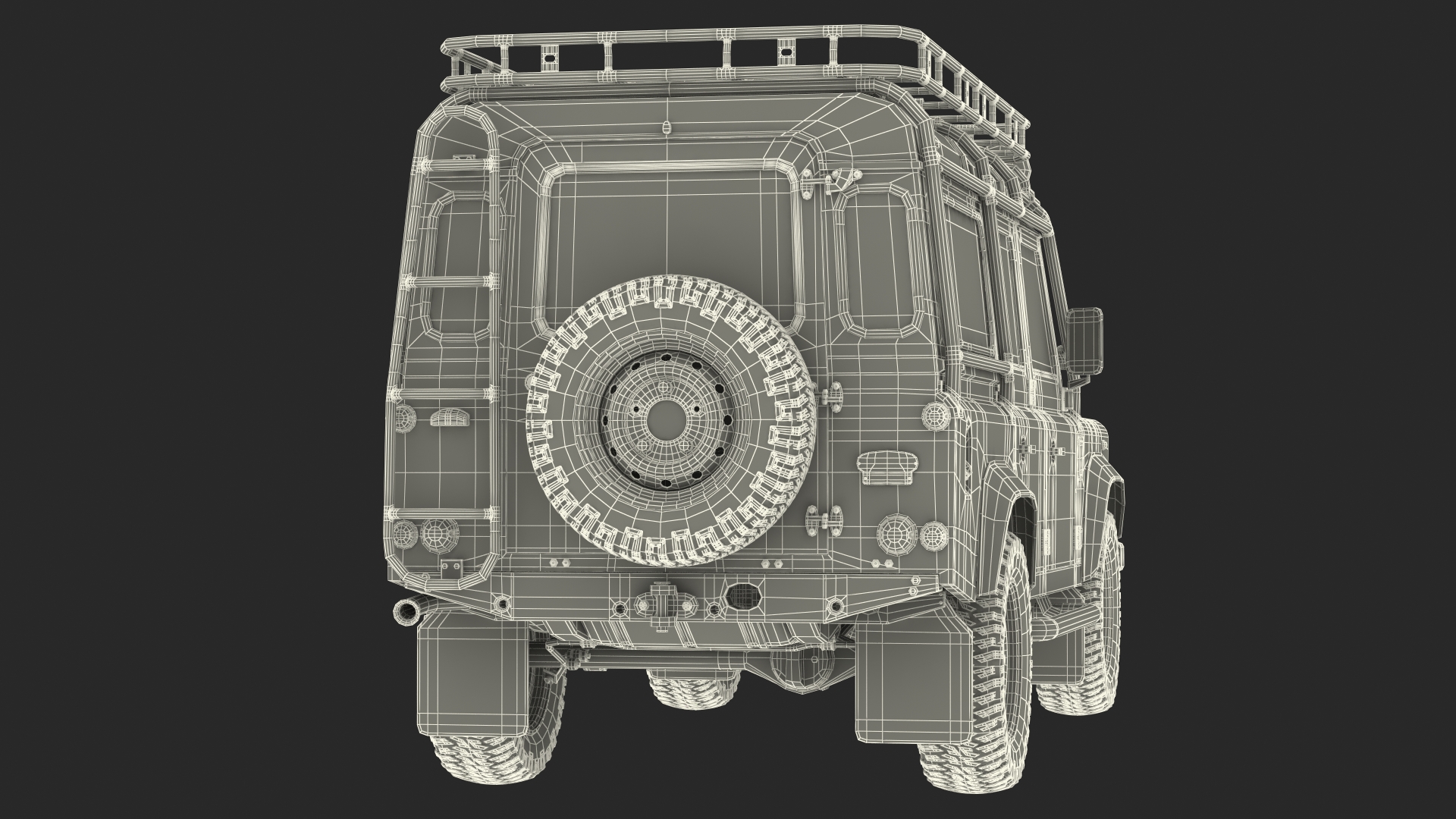 3D Land Rover Defender Works V8 Trophy Clean