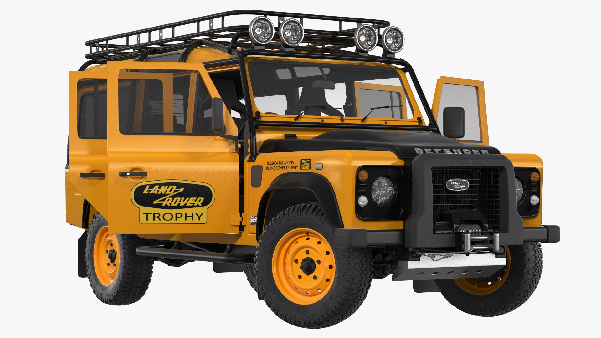 3D Land Rover Defender Works V8 Trophy Clean