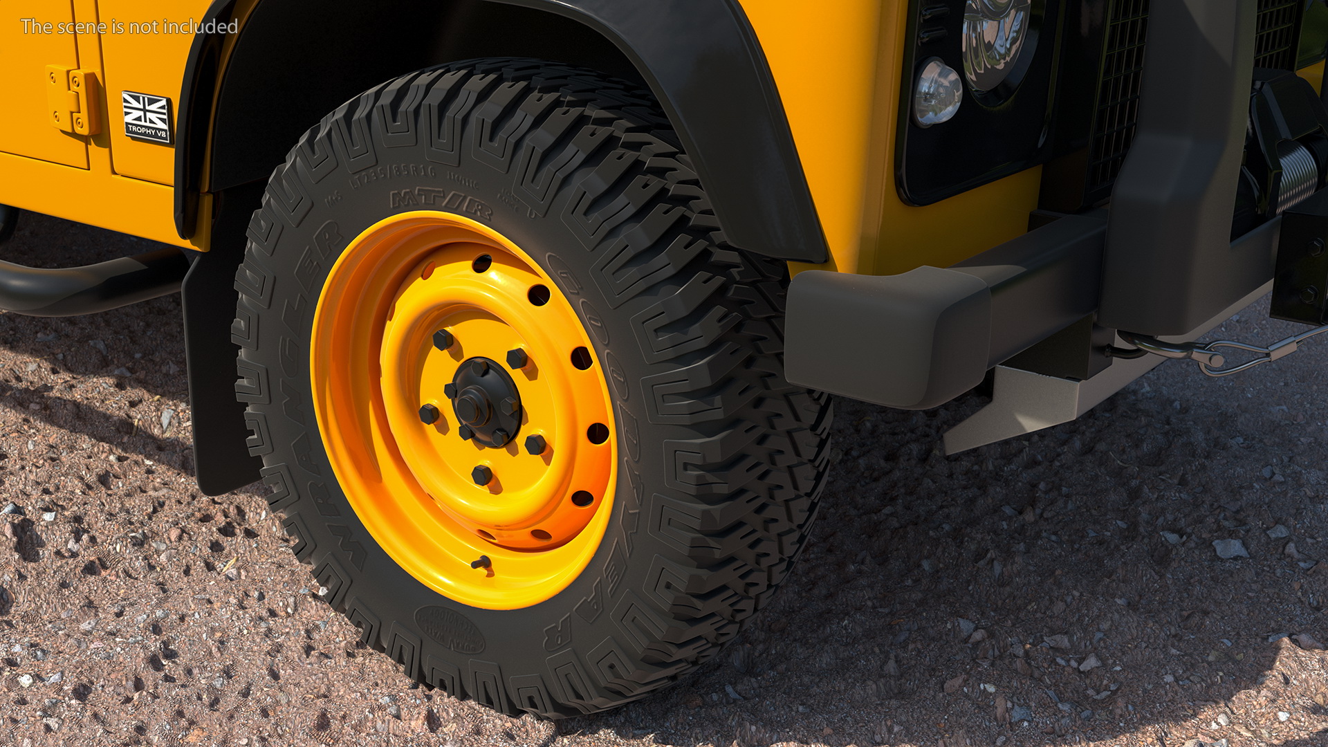 3D Land Rover Defender Works V8 Trophy Clean