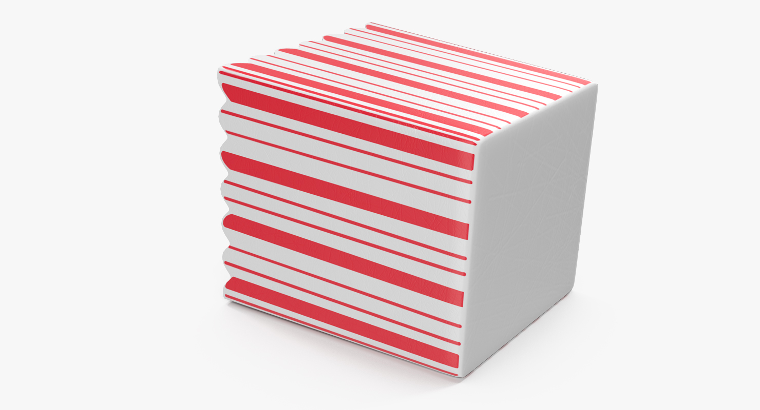 3D Paper Popcorn Container model