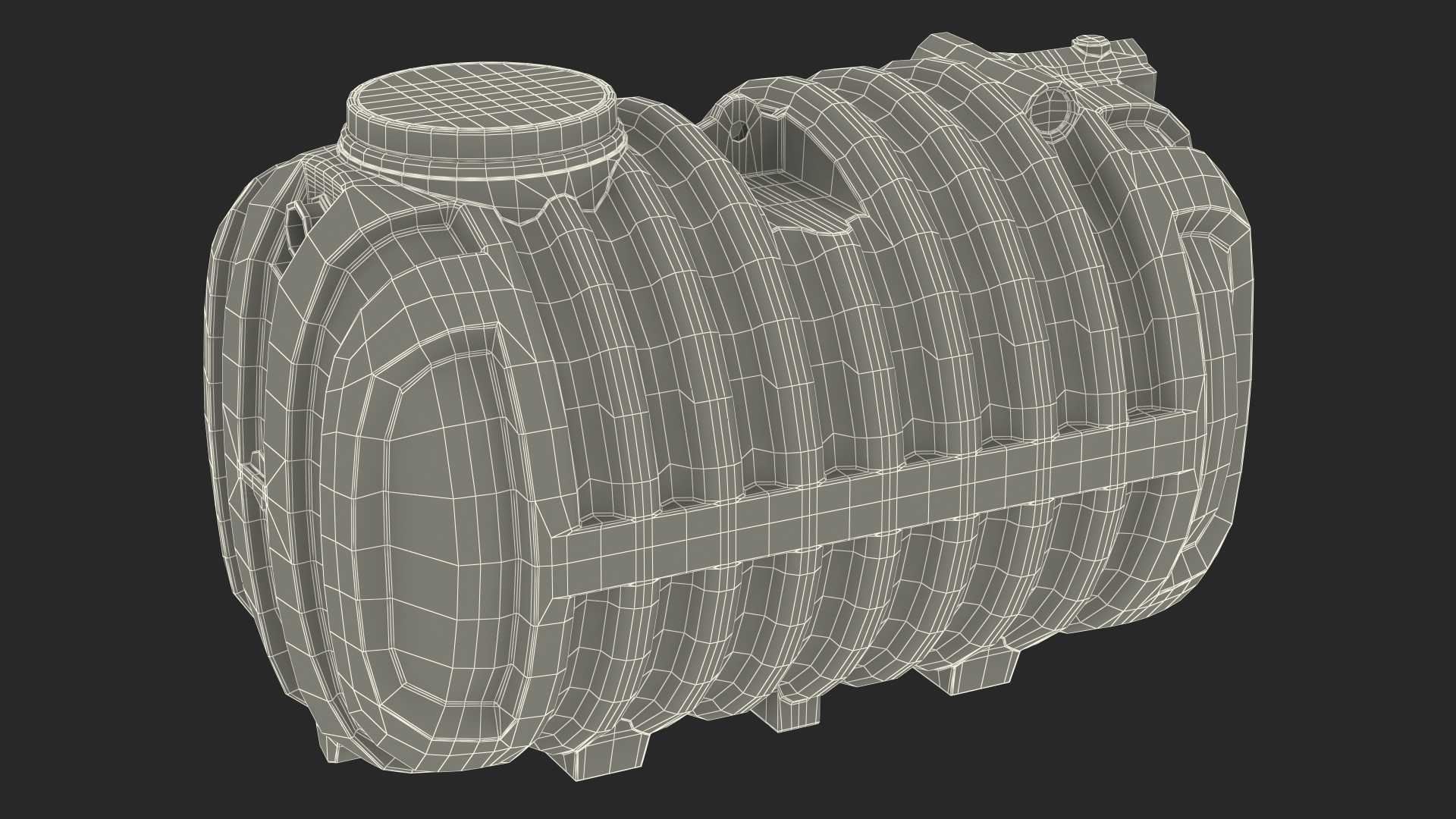 3D Conder HDPE Septic Tank model