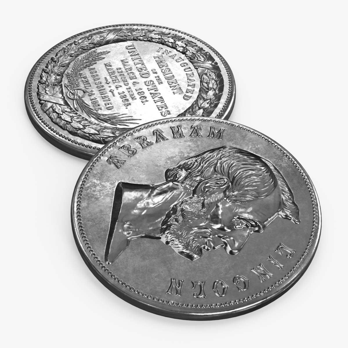 Presidential Medal 3D model preview