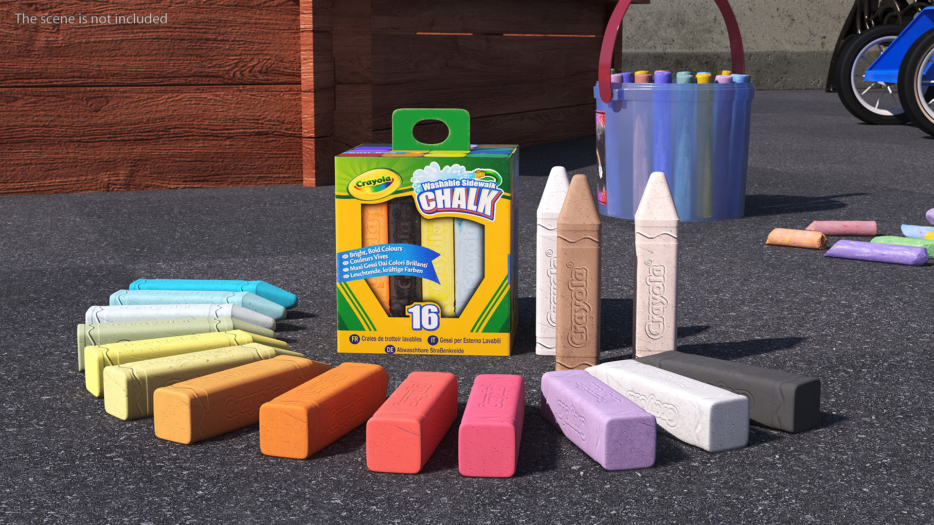Bulk Sidewalk Chalk Crayola 3D