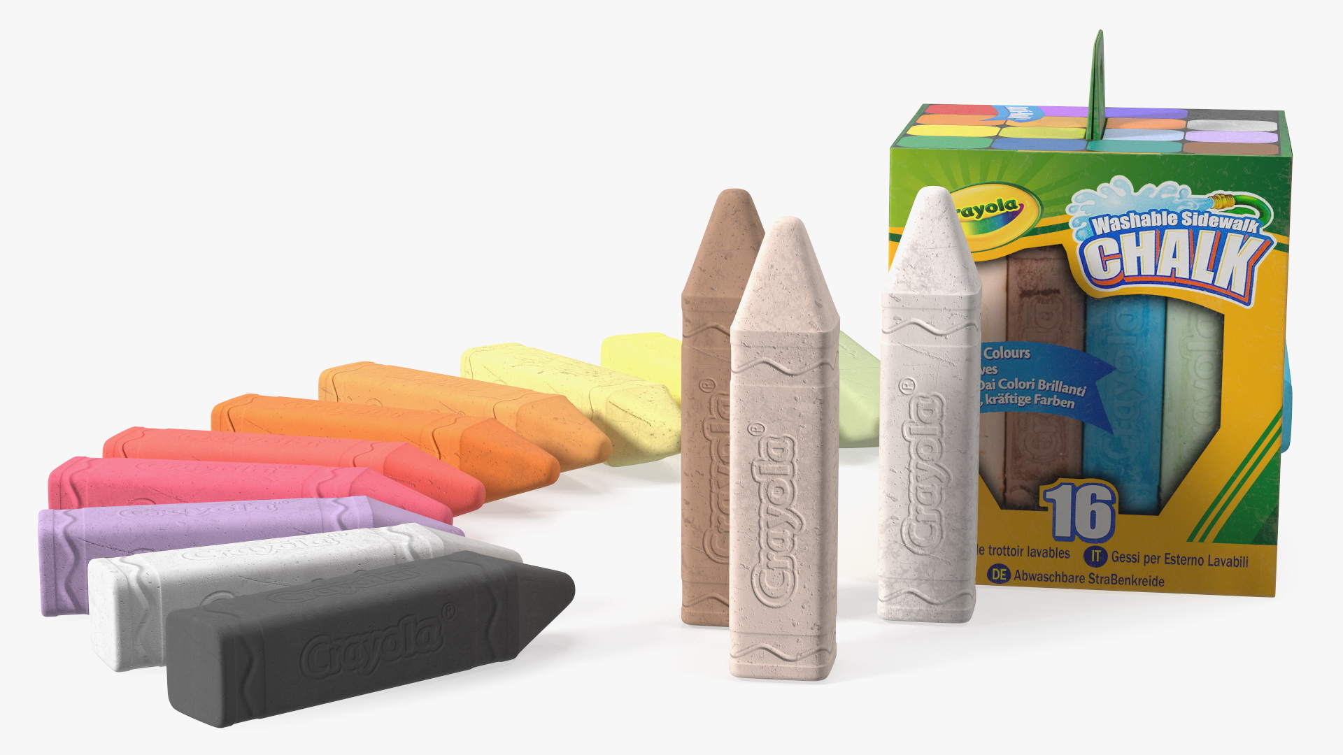 Bulk Sidewalk Chalk Crayola 3D