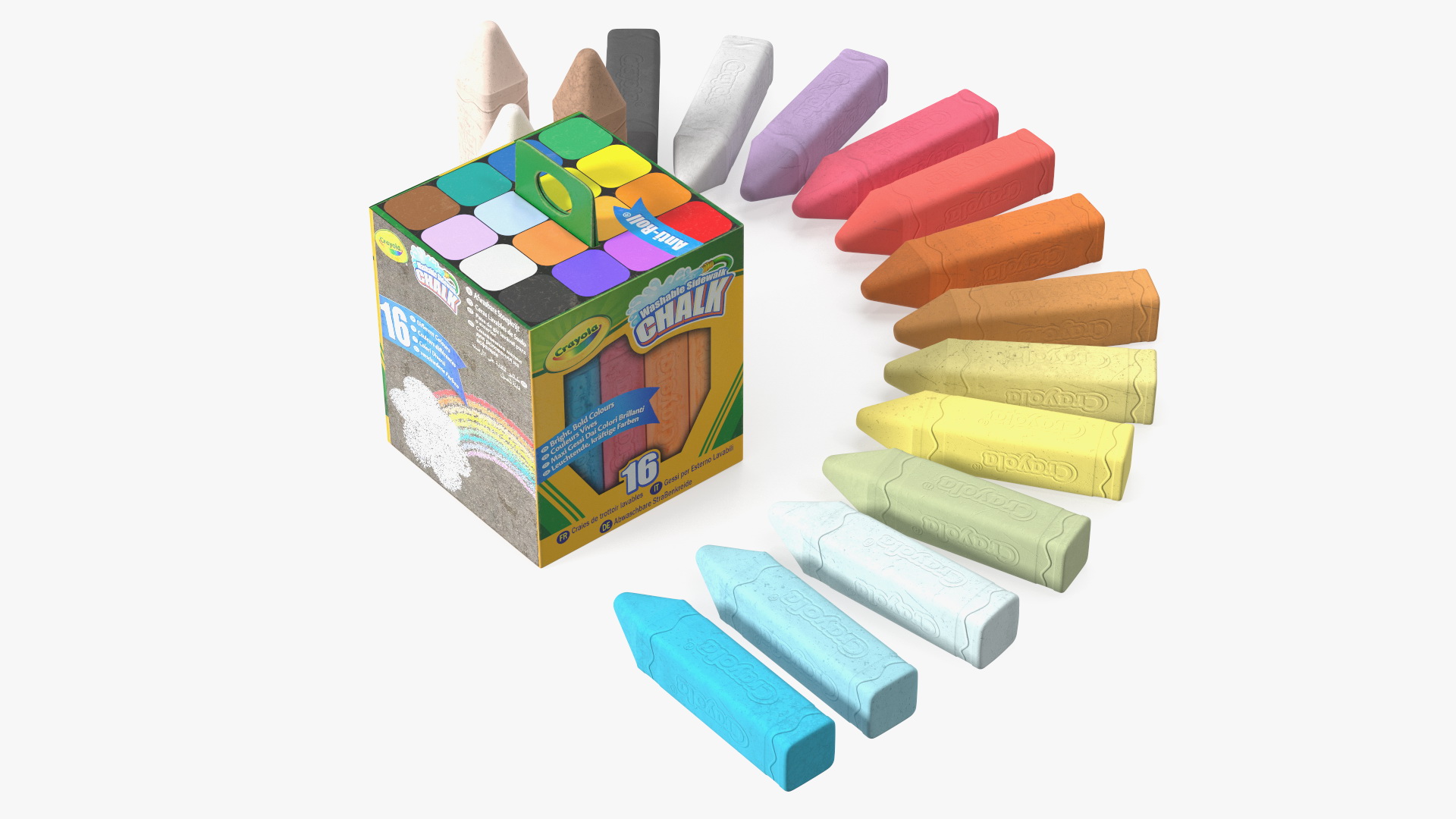 Bulk Sidewalk Chalk Crayola 3D