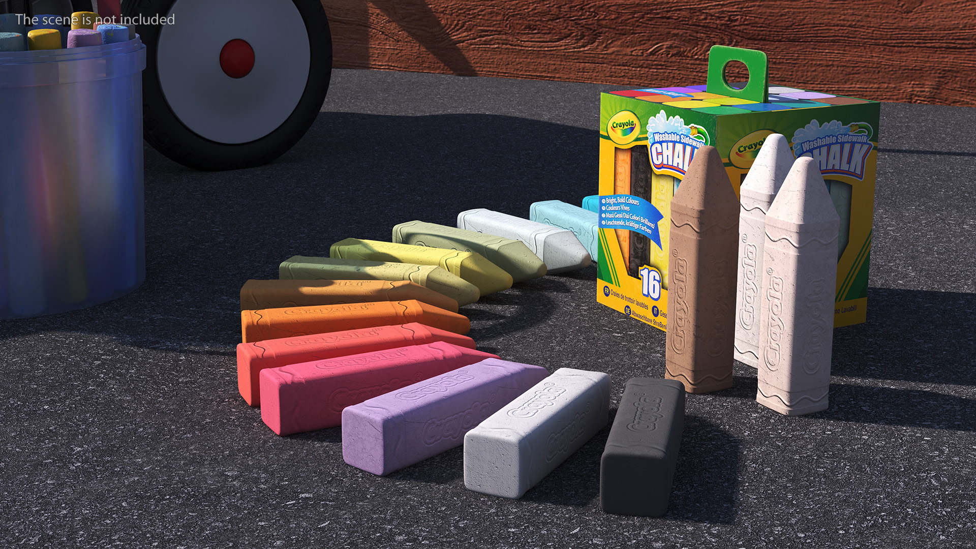 Bulk Sidewalk Chalk Crayola 3D