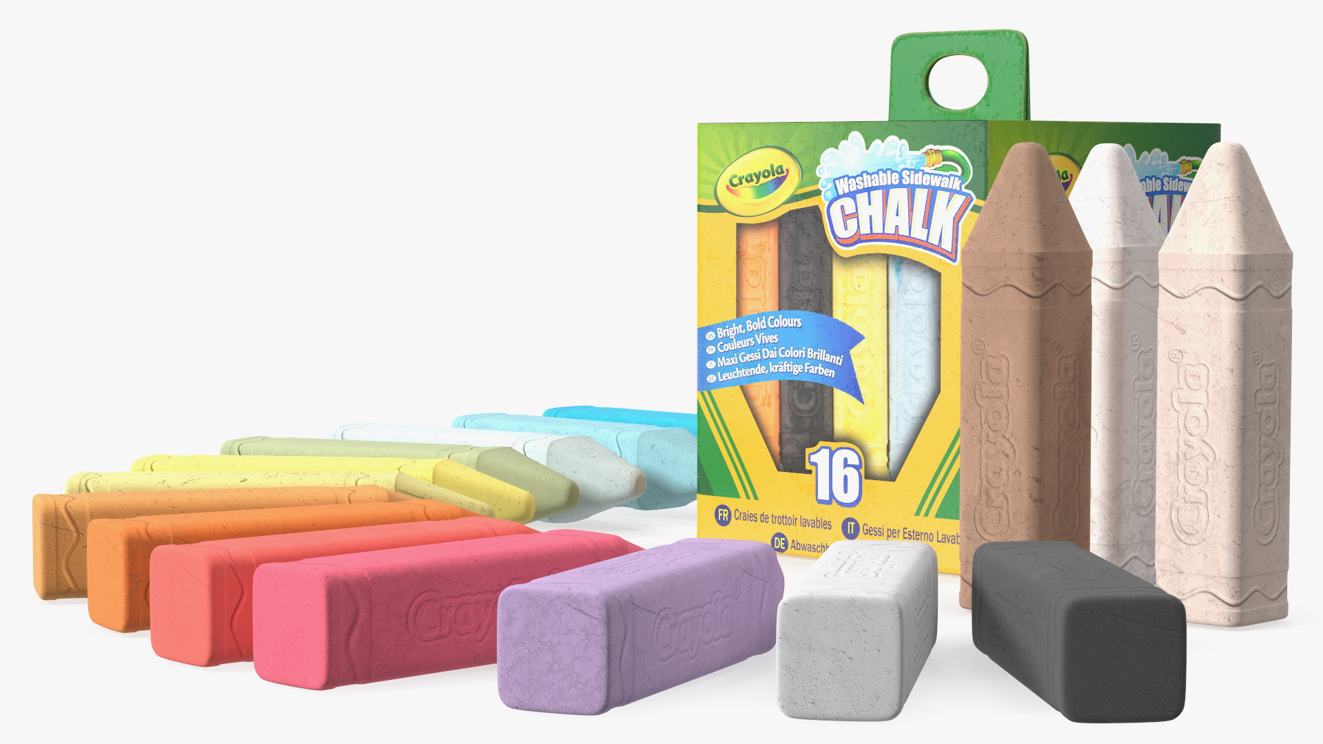 Bulk Sidewalk Chalk Crayola 3D