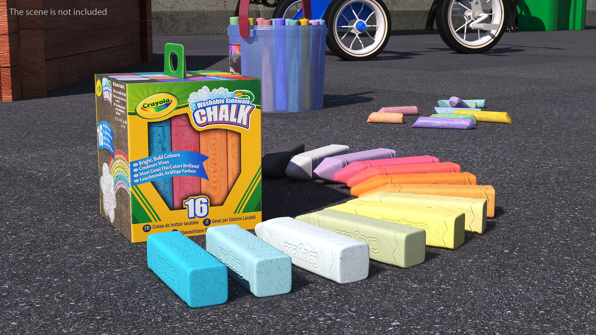 Bulk Sidewalk Chalk Crayola 3D