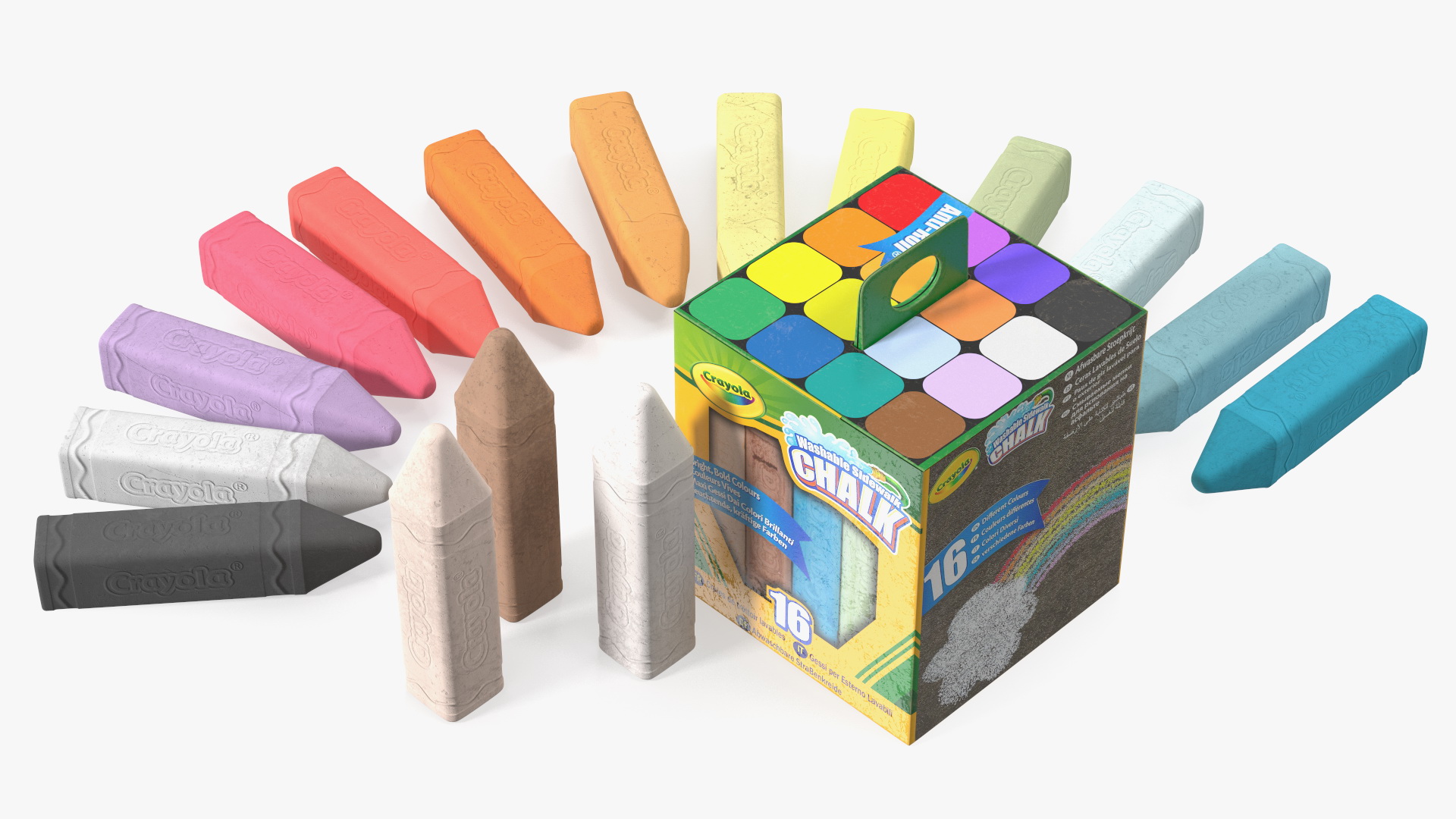 Bulk Sidewalk Chalk Crayola 3D