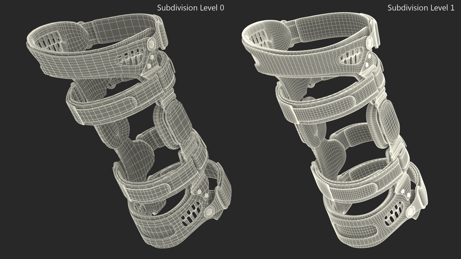 Orthopedic Knee Brace Support 3D model