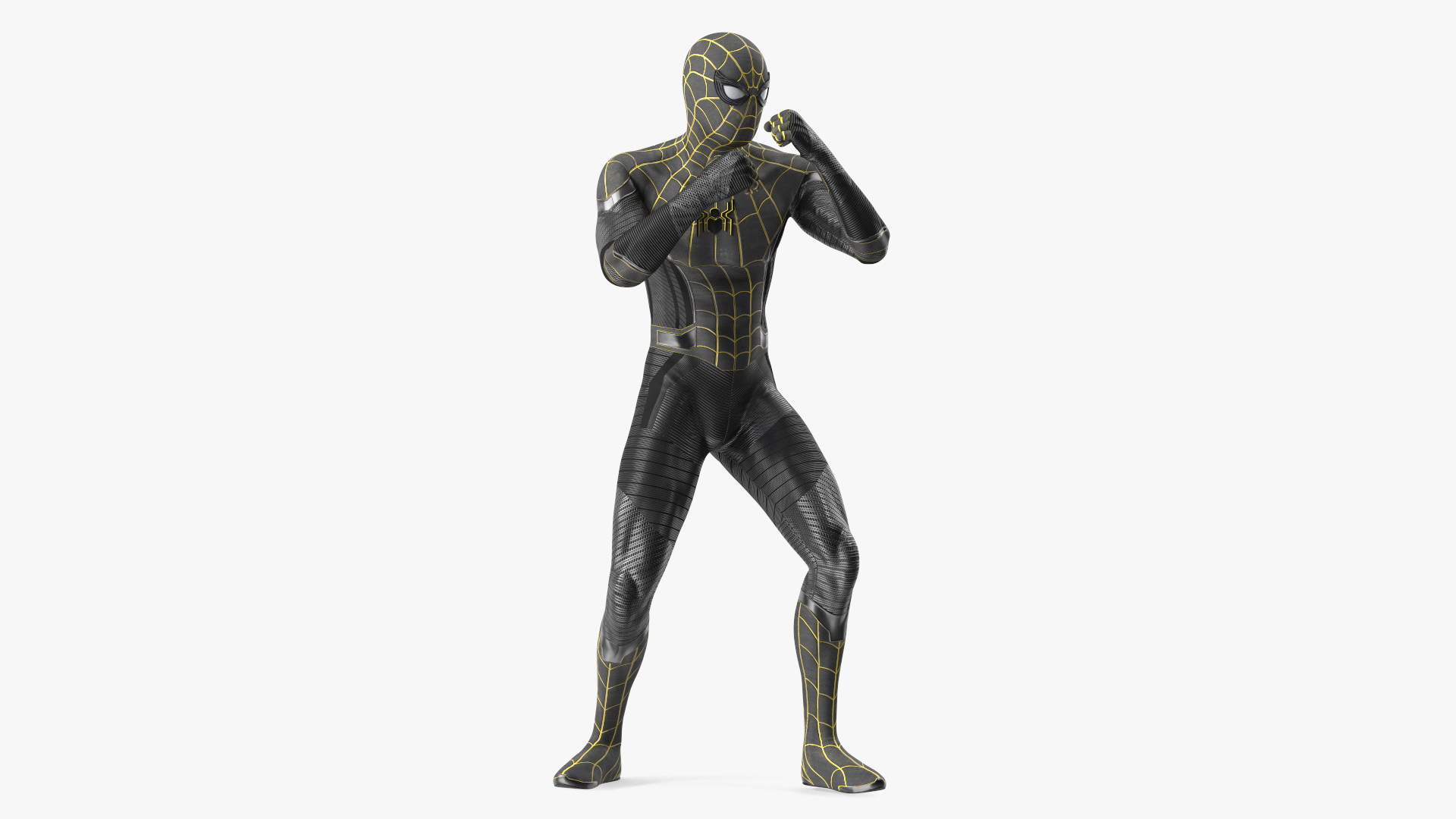 Spiderman Black Suit Fighting Pose 3D model