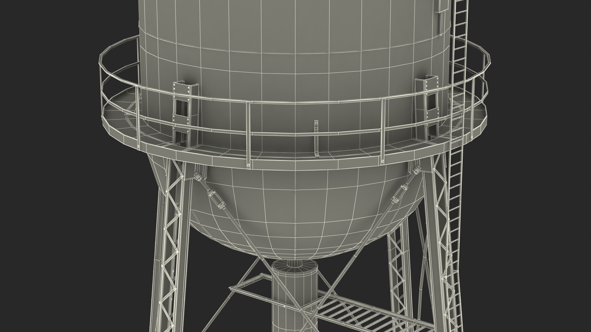3D model Old Water Tower