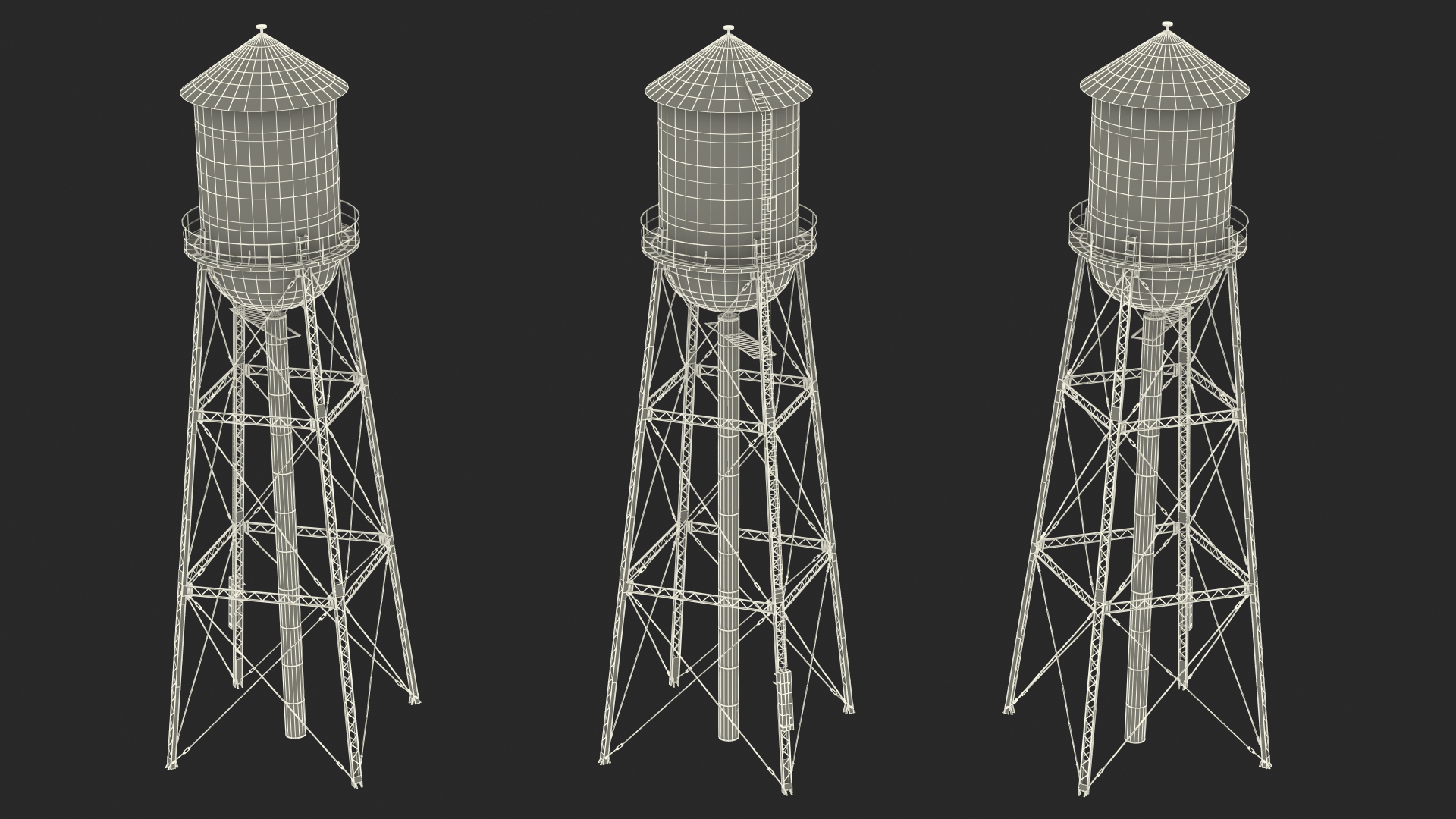 3D model Old Water Tower