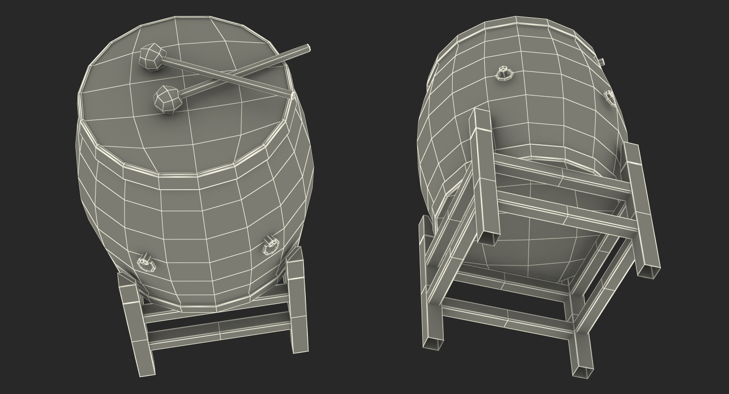 Chinese Drum 3D