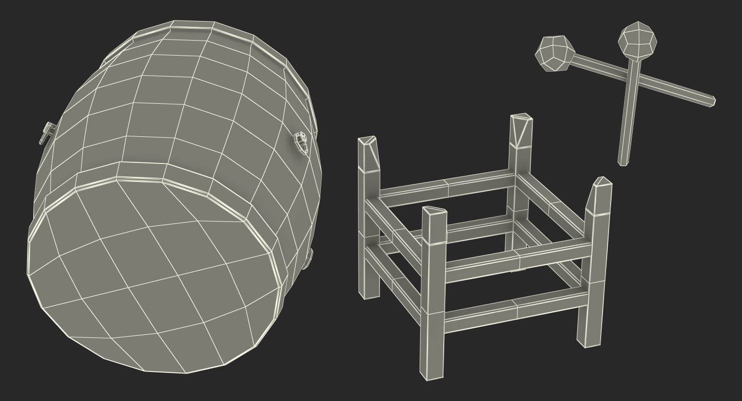 Chinese Drum 3D
