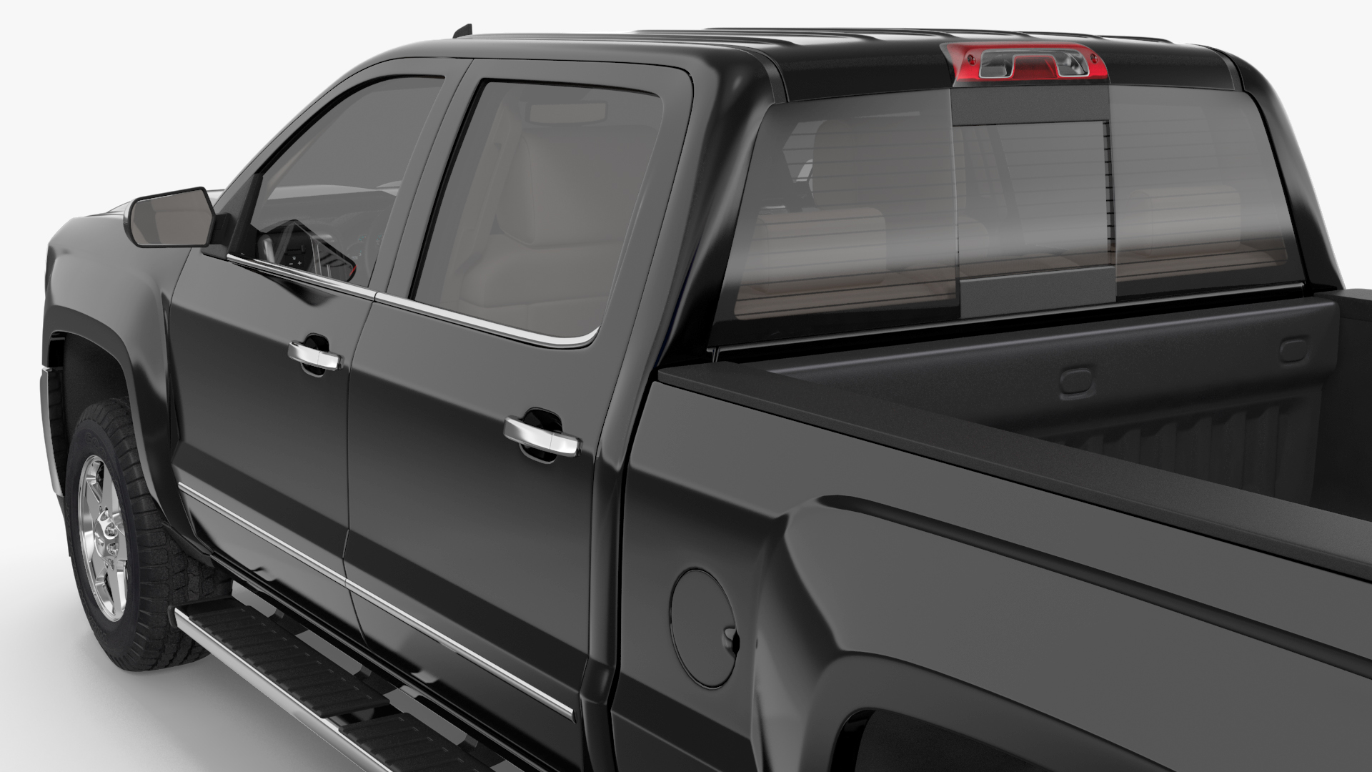 3D Chevrolet Silverado with Hobby Caravan model