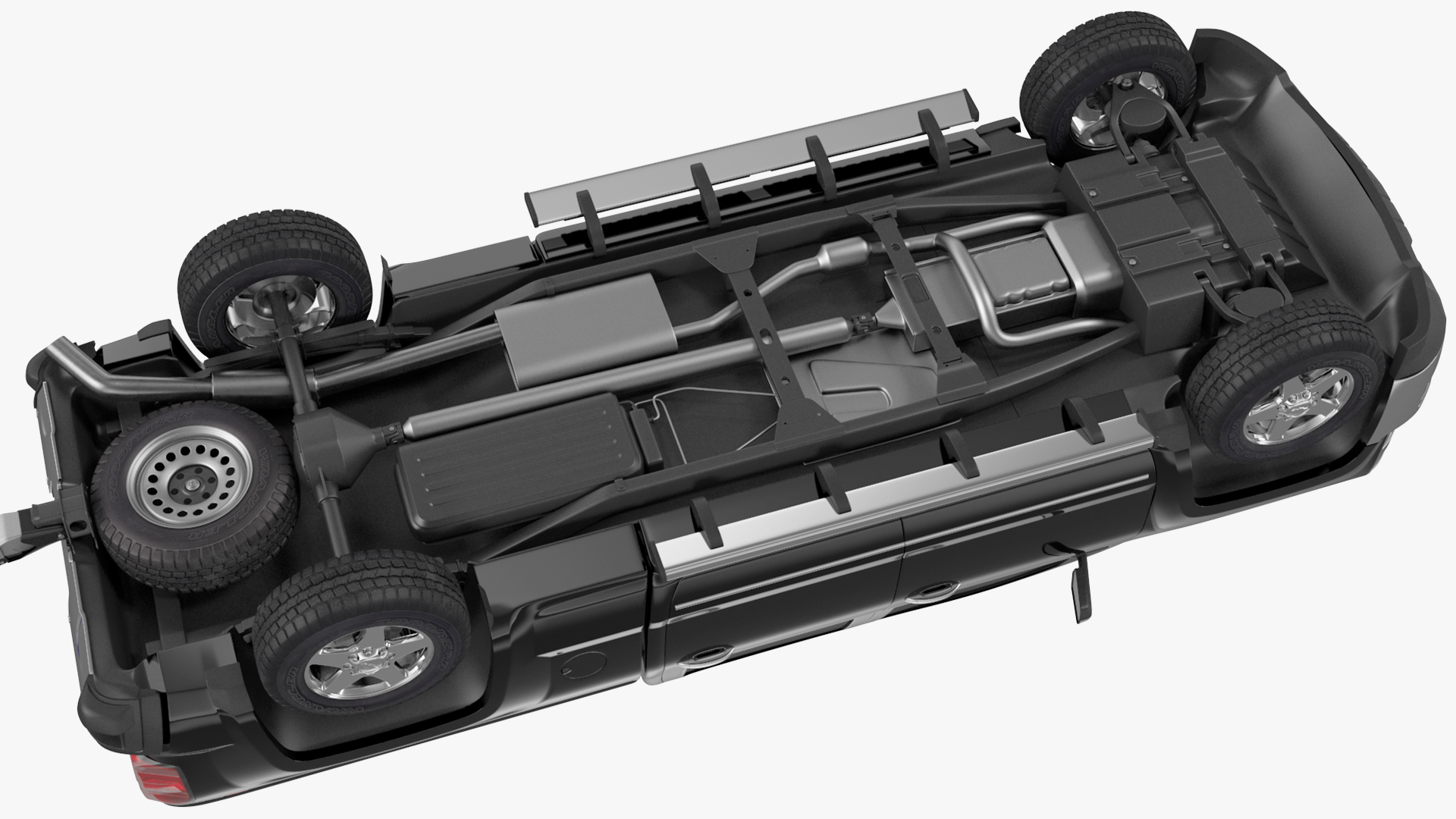 3D Chevrolet Silverado with Hobby Caravan model