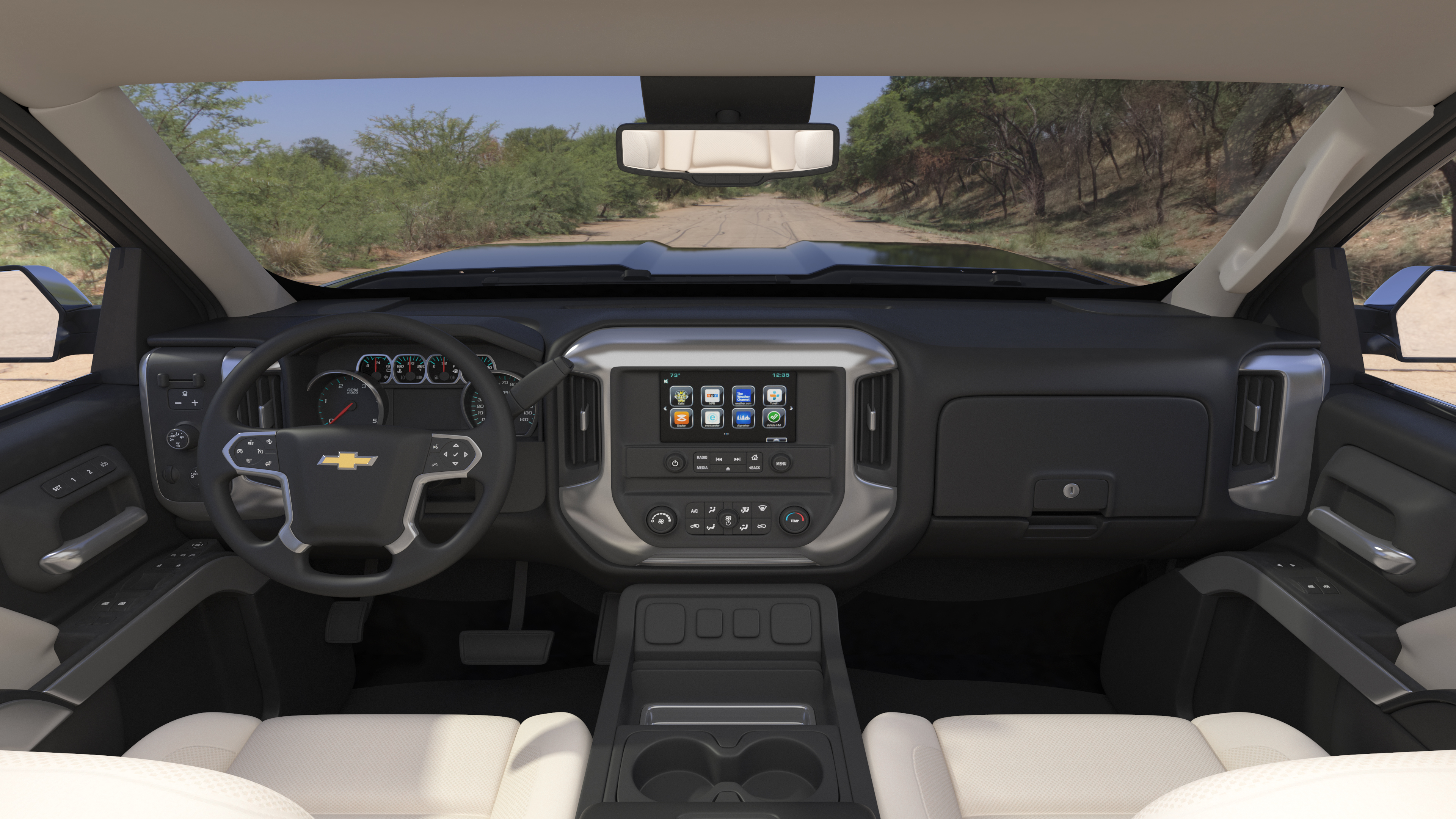 3D Chevrolet Silverado with Hobby Caravan model