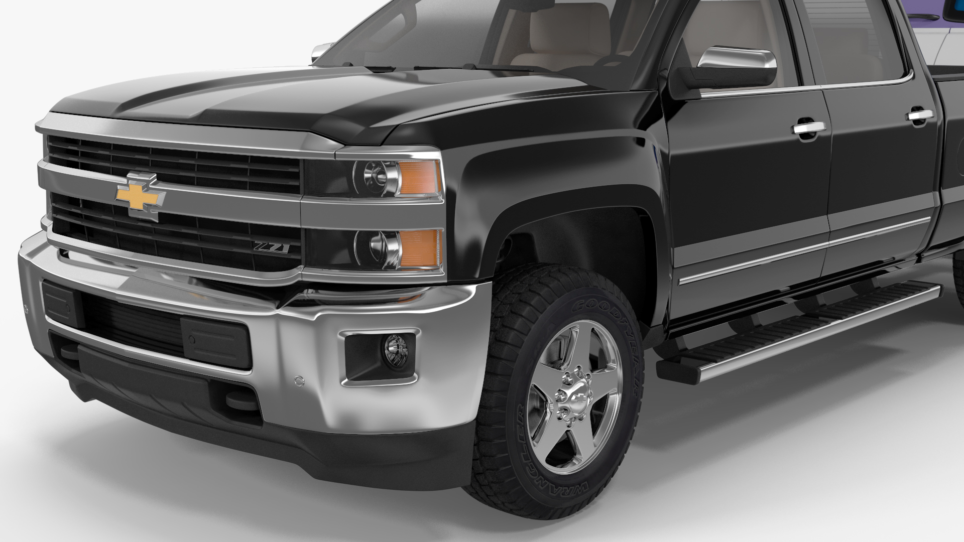 3D Chevrolet Silverado with Hobby Caravan model