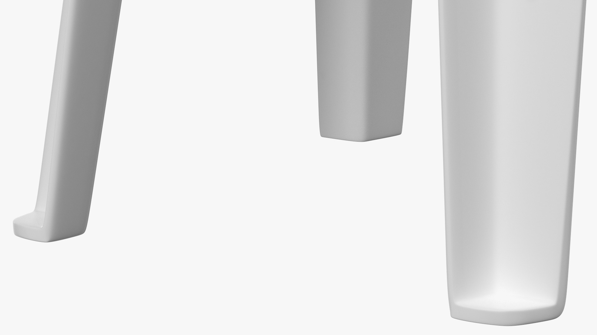 Plastic chair white 3D model