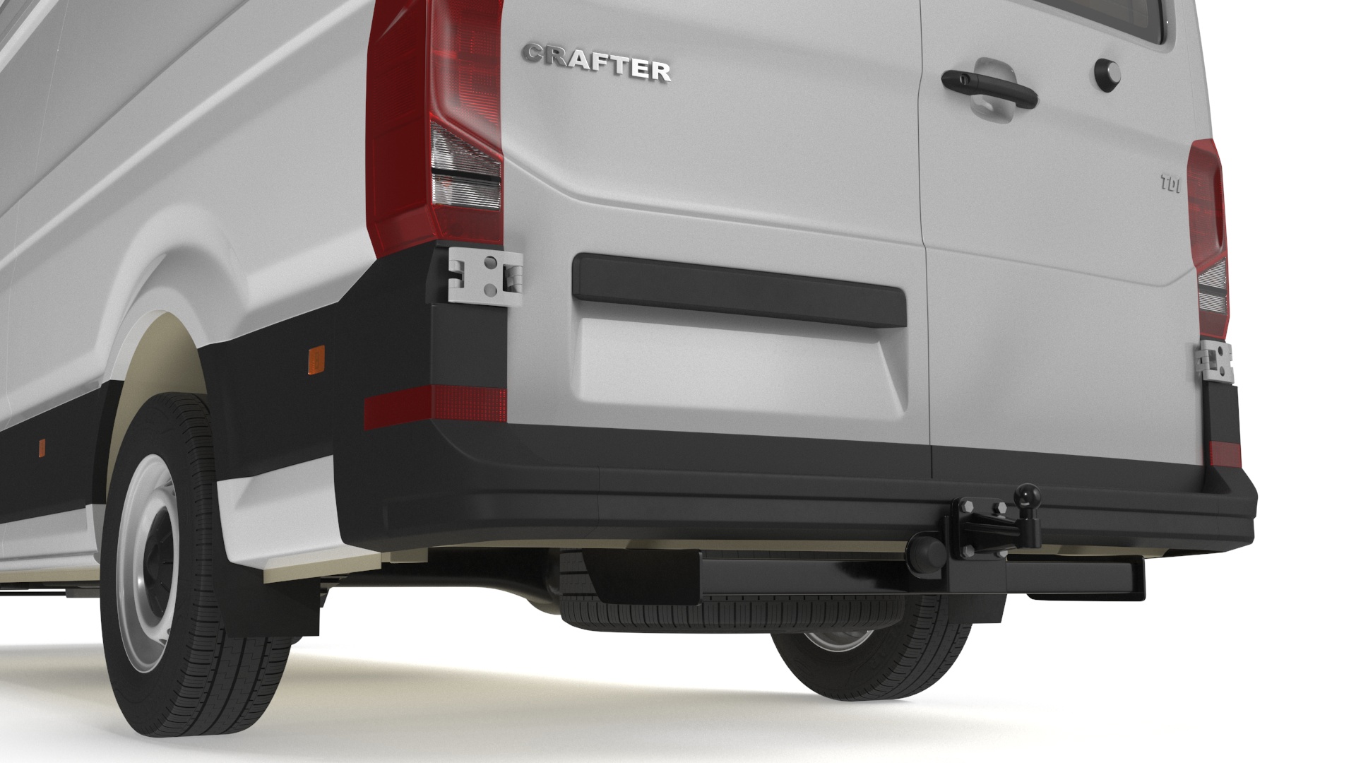 Volkswagen Crafter Van 2024 Long White Color 3D model