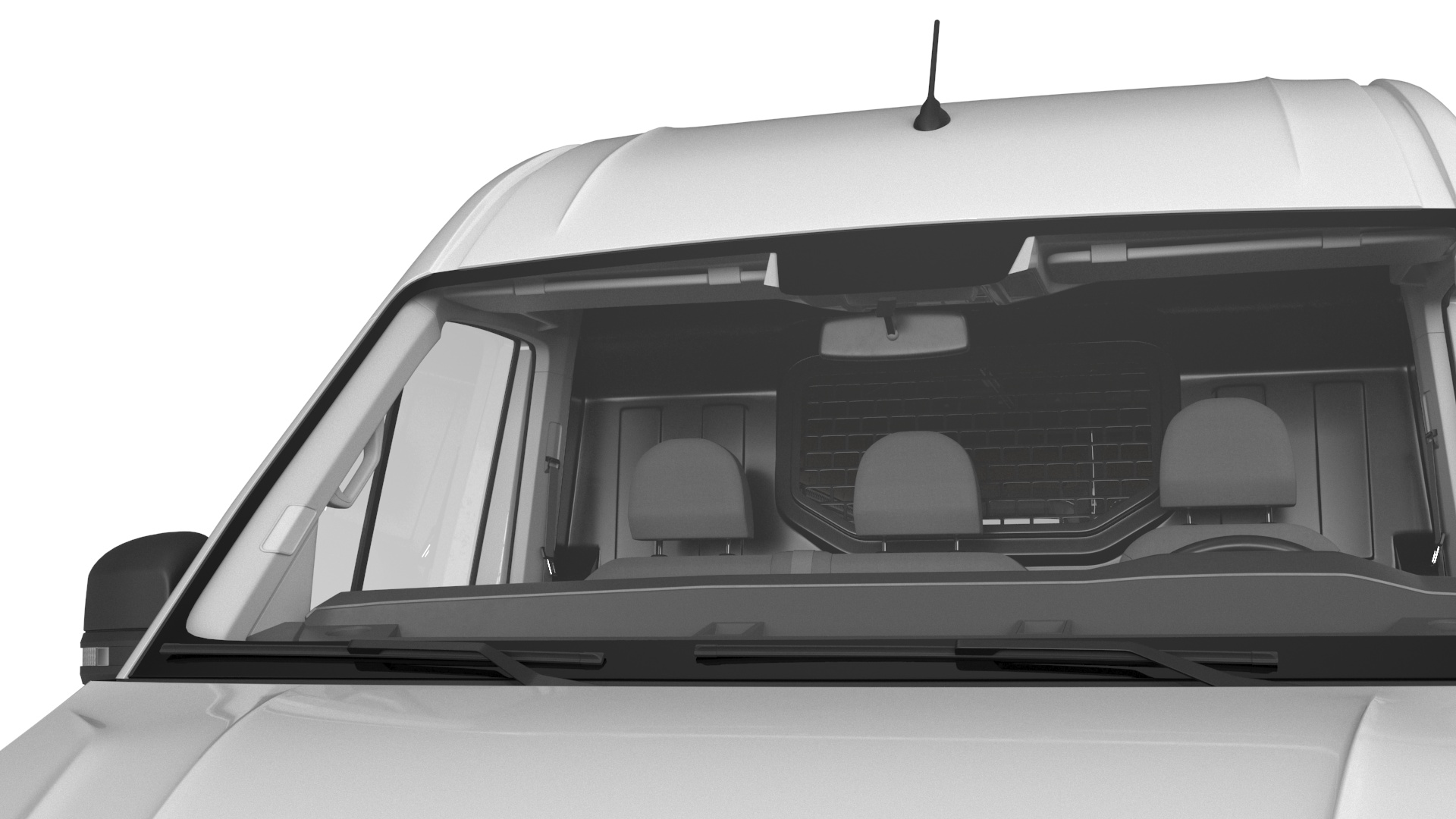 Volkswagen Crafter Van 2024 Long White Color 3D model