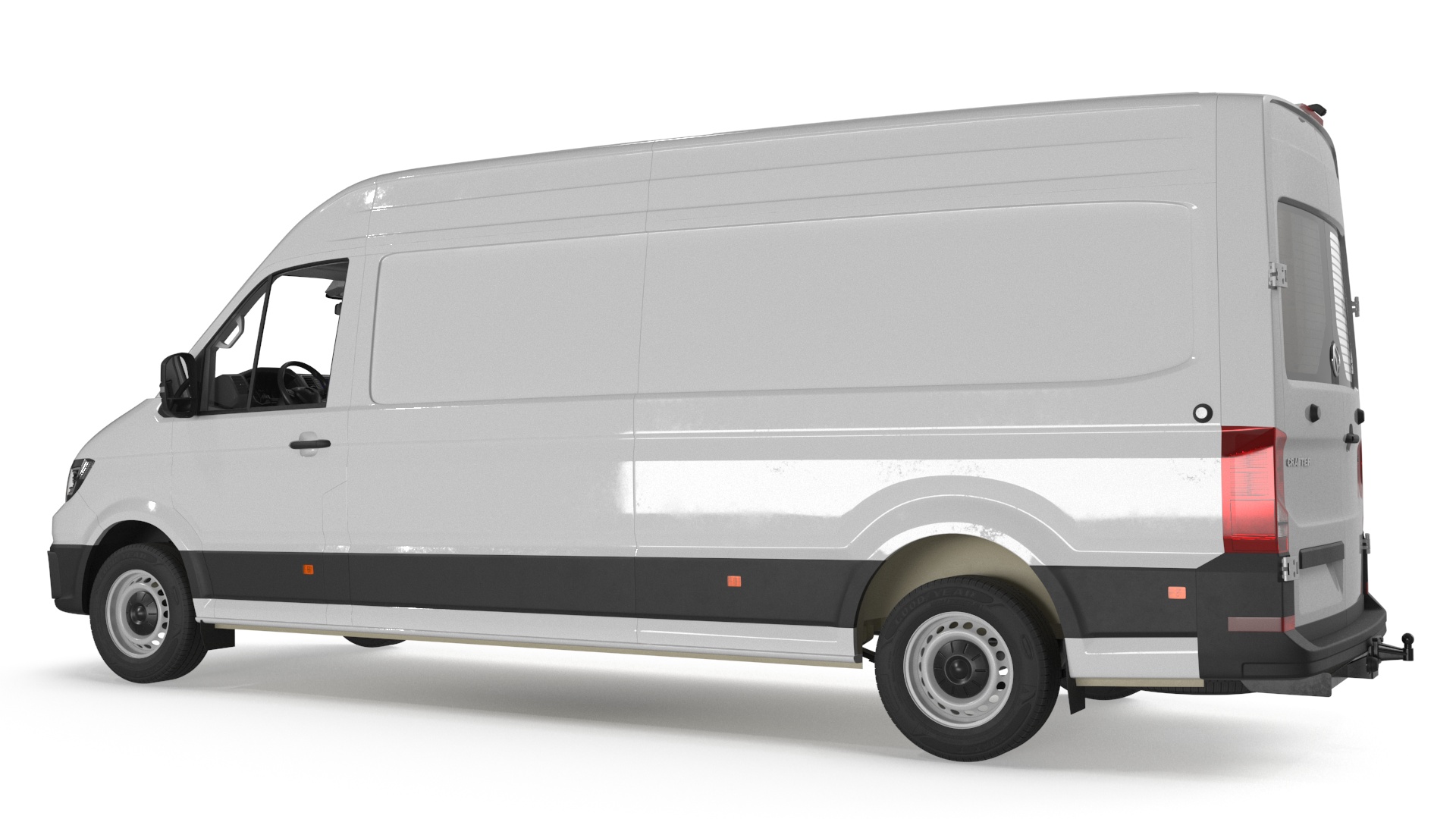 Volkswagen Crafter Van 2024 Long White Color 3D model