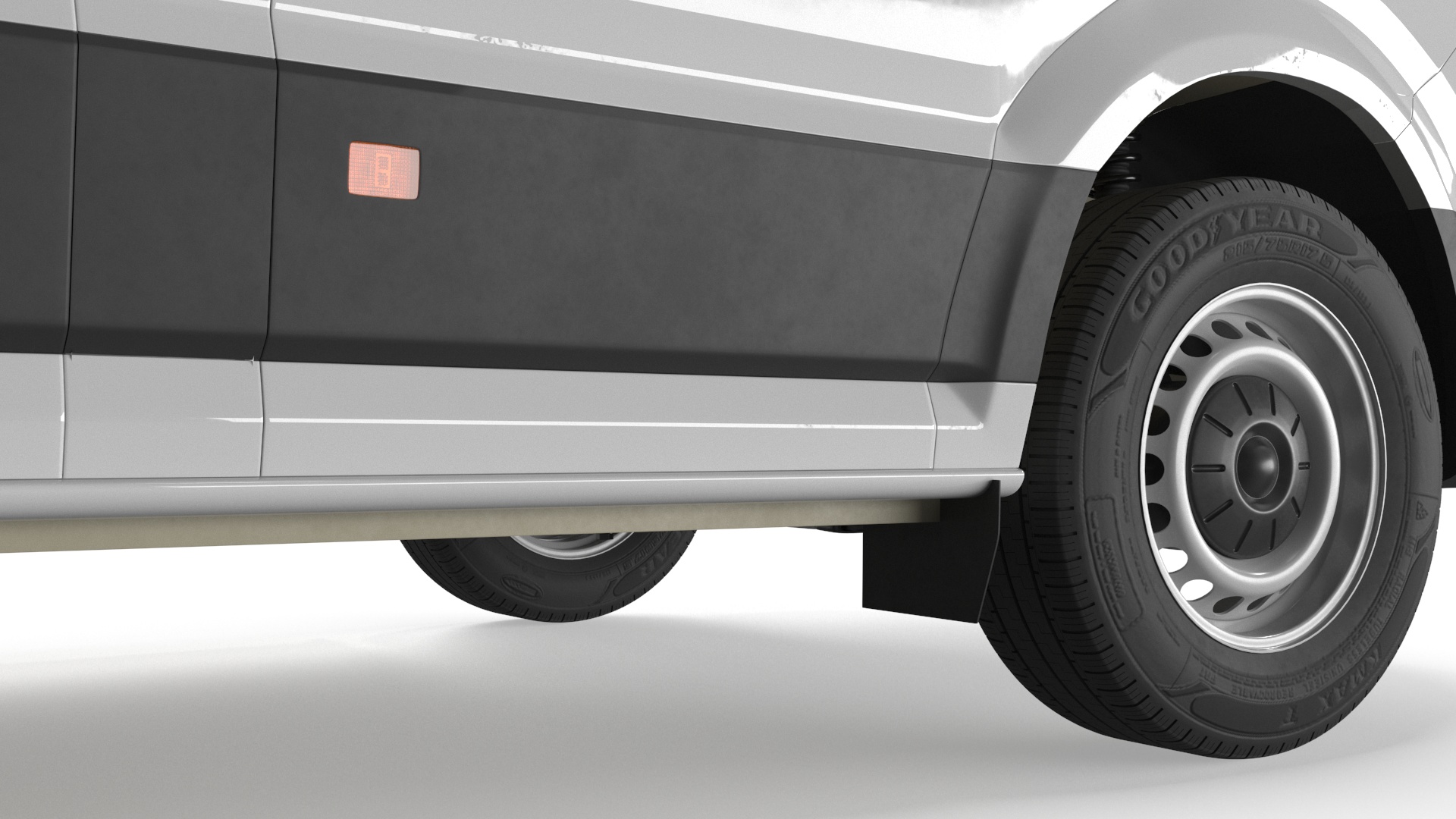 Volkswagen Crafter Van 2024 Long White Color 3D model