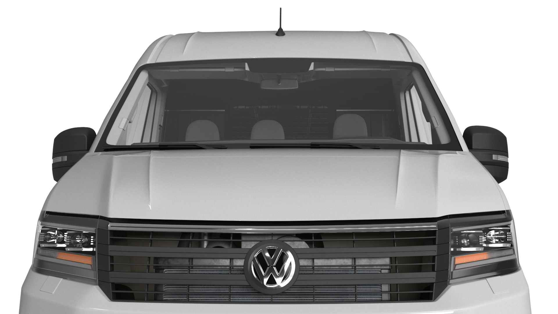 Volkswagen Crafter Van 2024 Long White Color 3D model