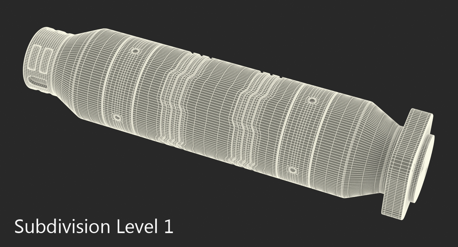 Sci Fi Anodized Piston 5 3D model