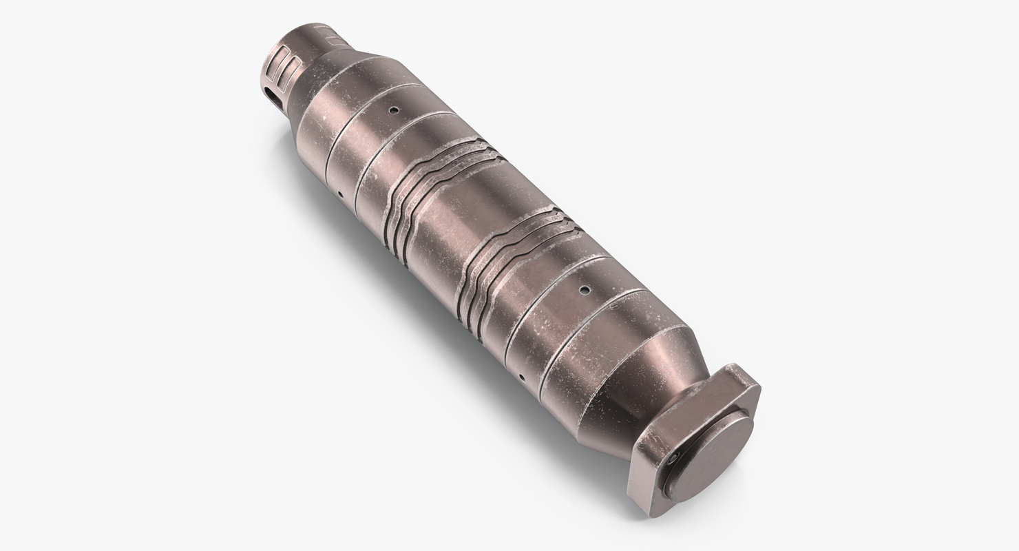 Sci Fi Anodized Piston 5 3D model
