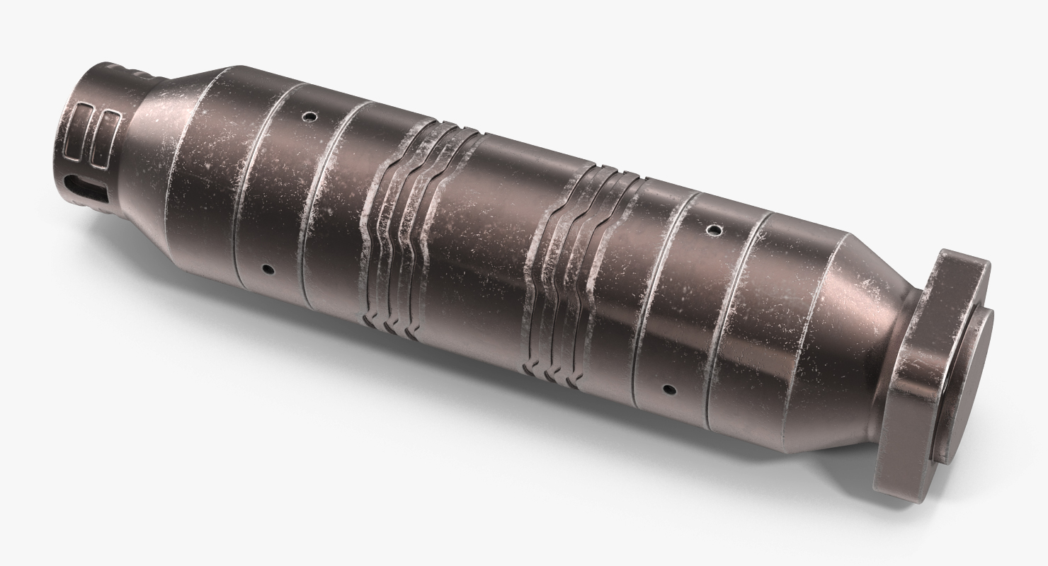 Sci Fi Anodized Piston 5 3D model
