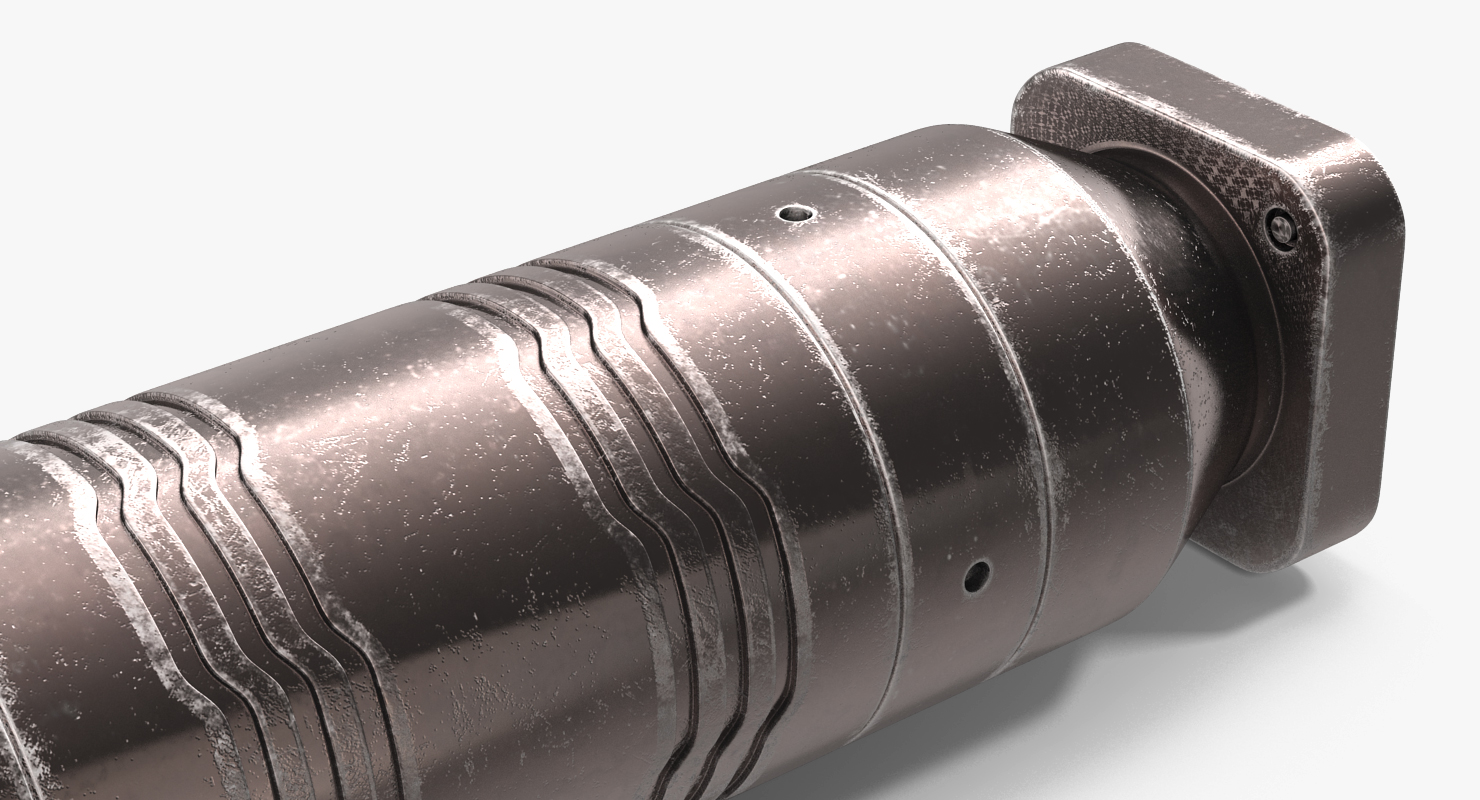 Sci Fi Anodized Piston 5 3D model