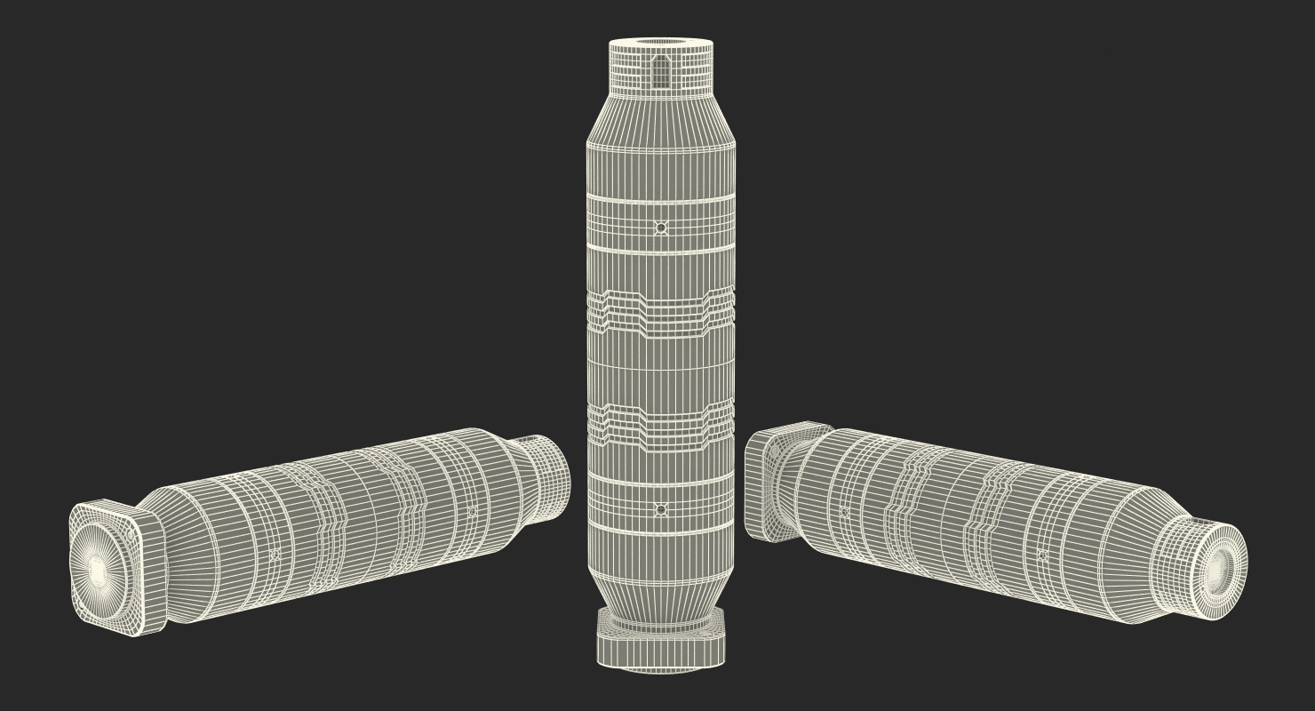 Sci Fi Anodized Piston 5 3D model