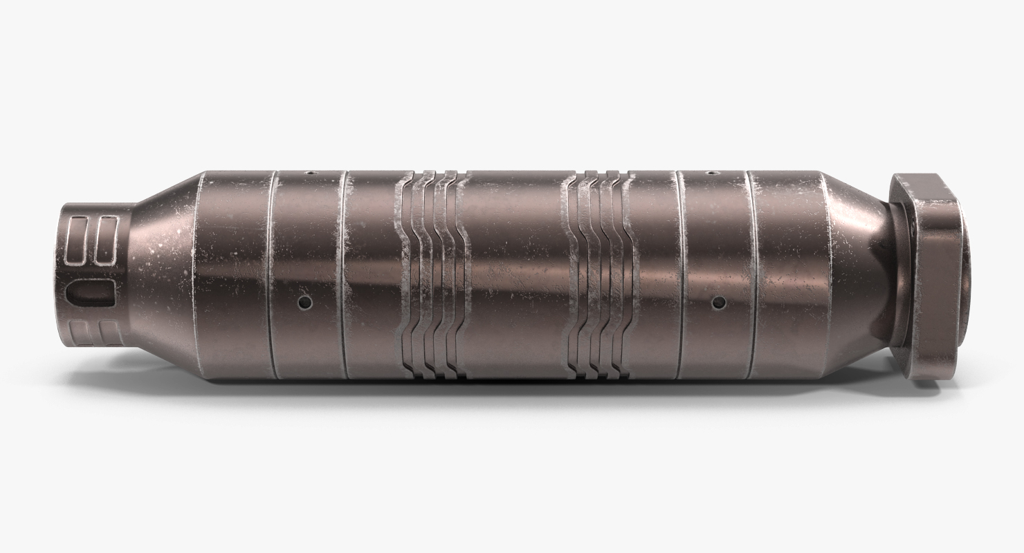 Sci Fi Anodized Piston 5 3D model