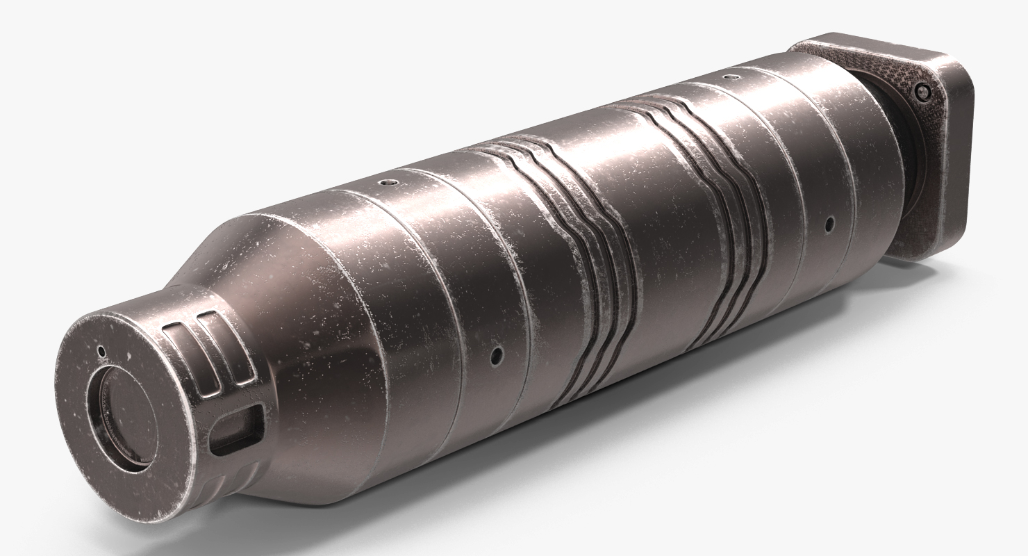 Sci Fi Anodized Piston 5 3D model