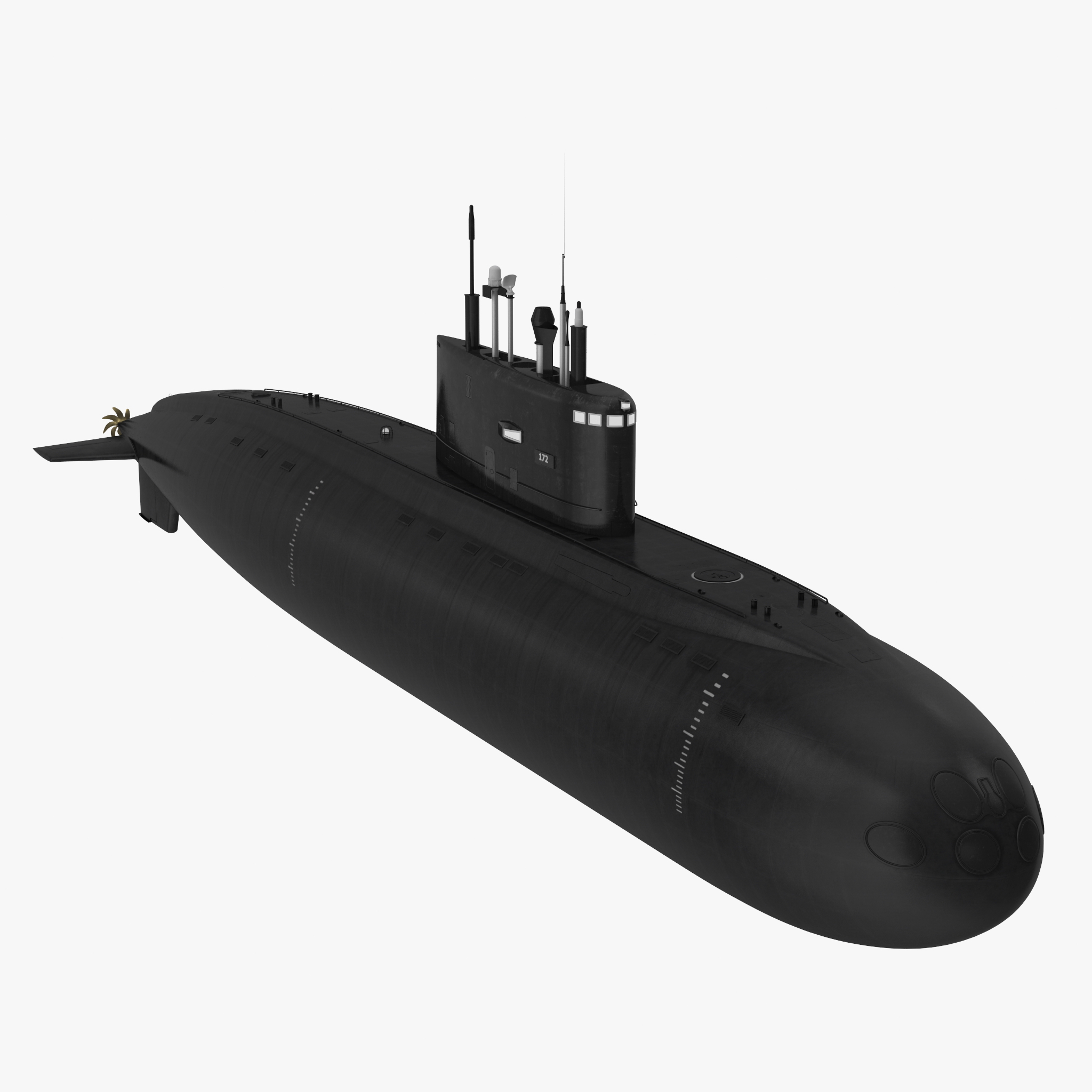 Diesel Electric Submarine Kilo Class Russian, view 3