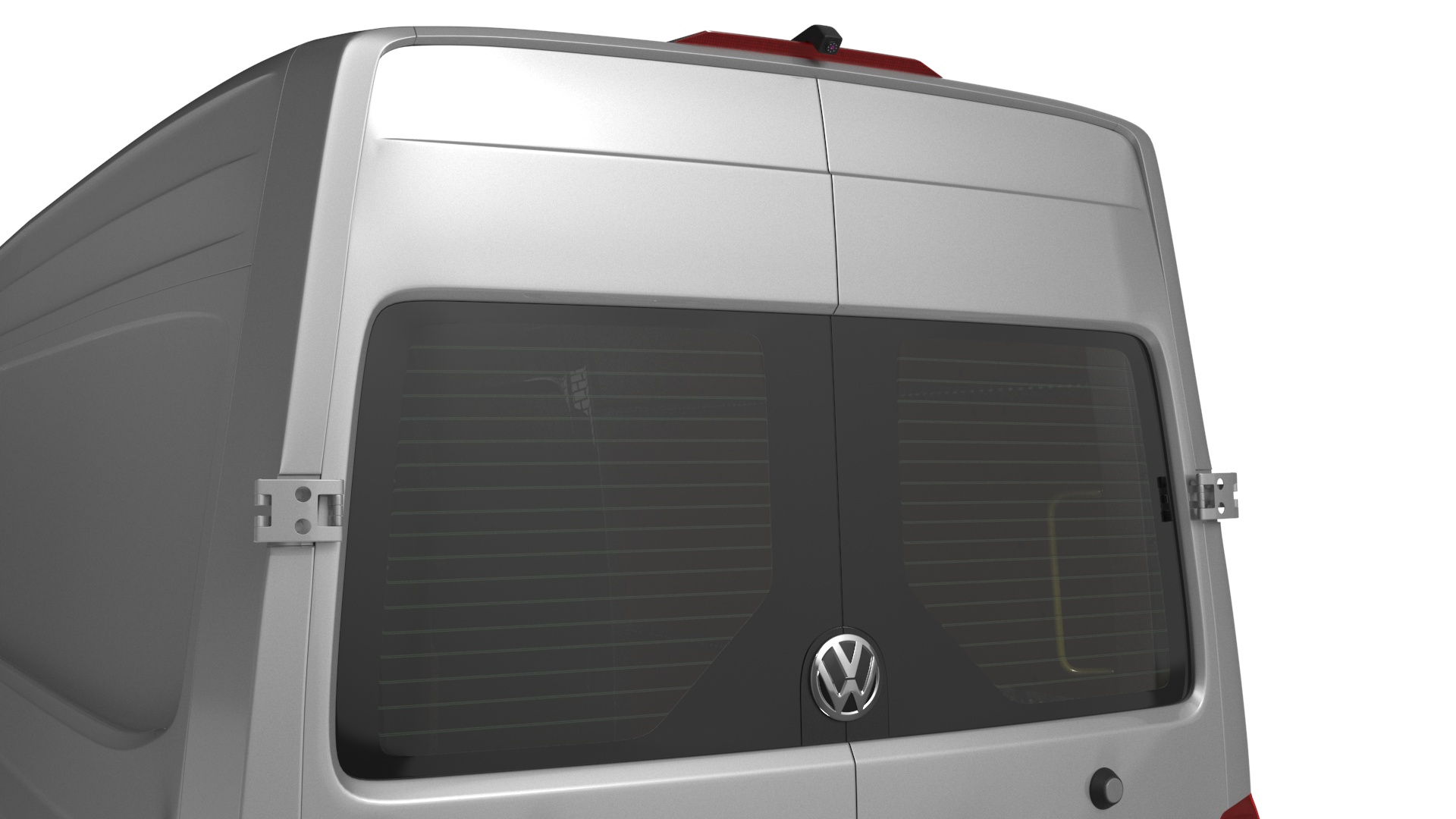 3D Volkswagen Crafter Van 2024 Long Silver Metallic model