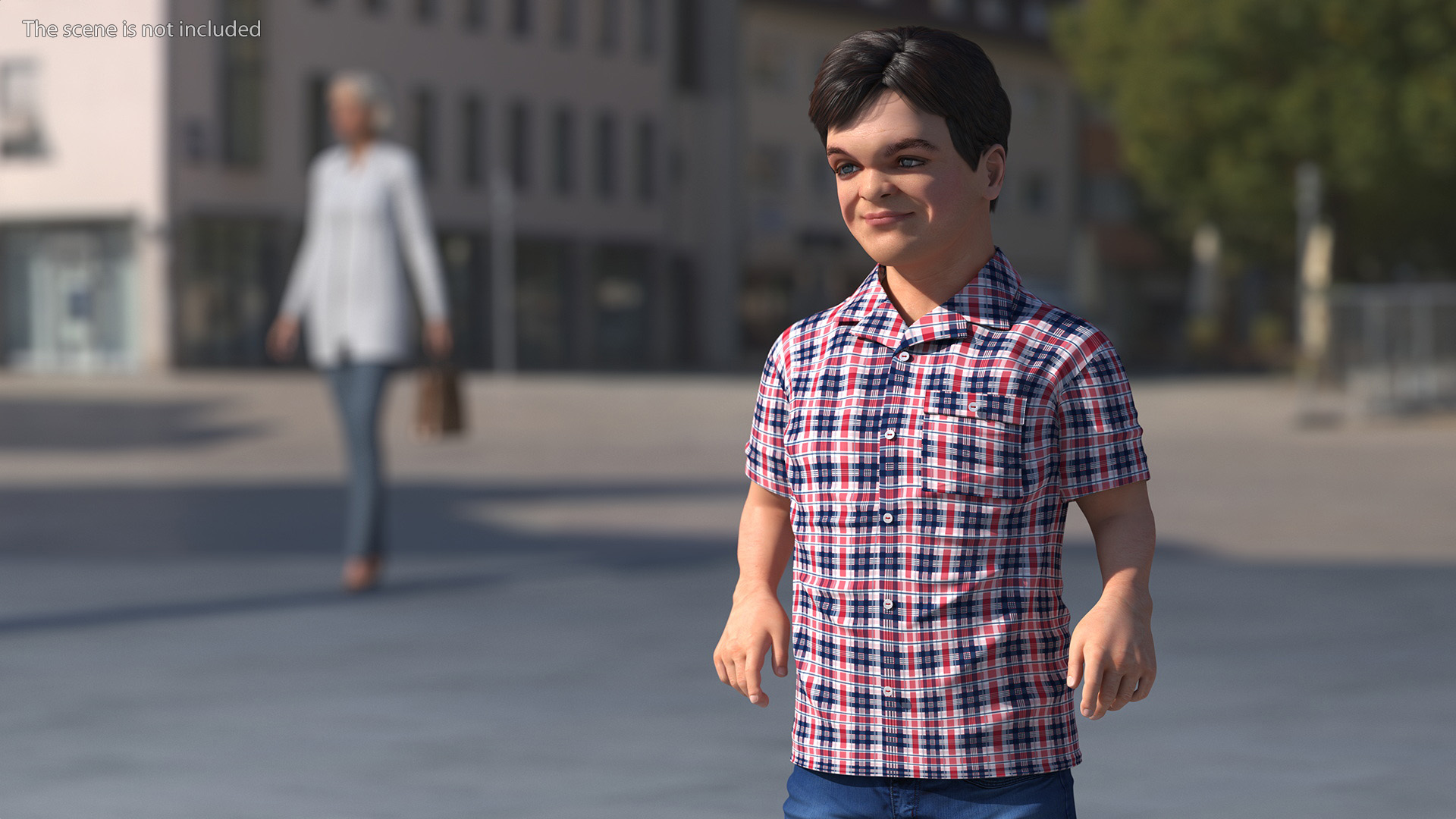 Dwarf Male Character Casual Style Standing Pose 3D
