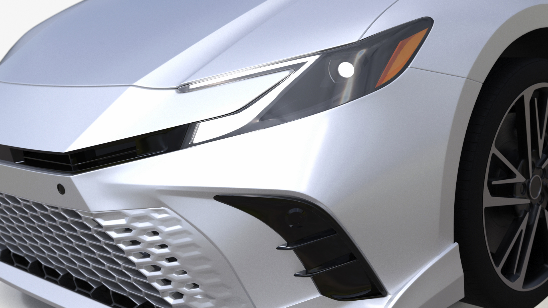 3D Eco Friendly Hybrid White Simplified