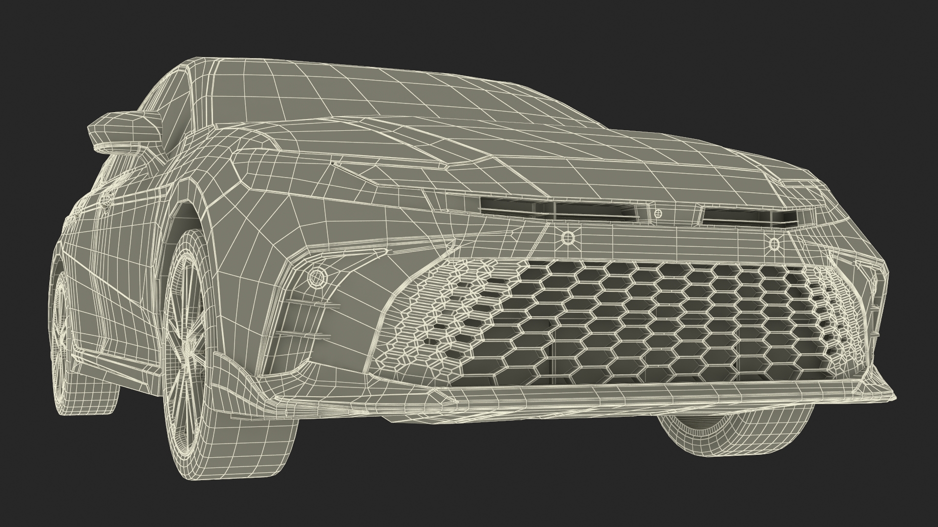 3D Eco Friendly Hybrid White Simplified