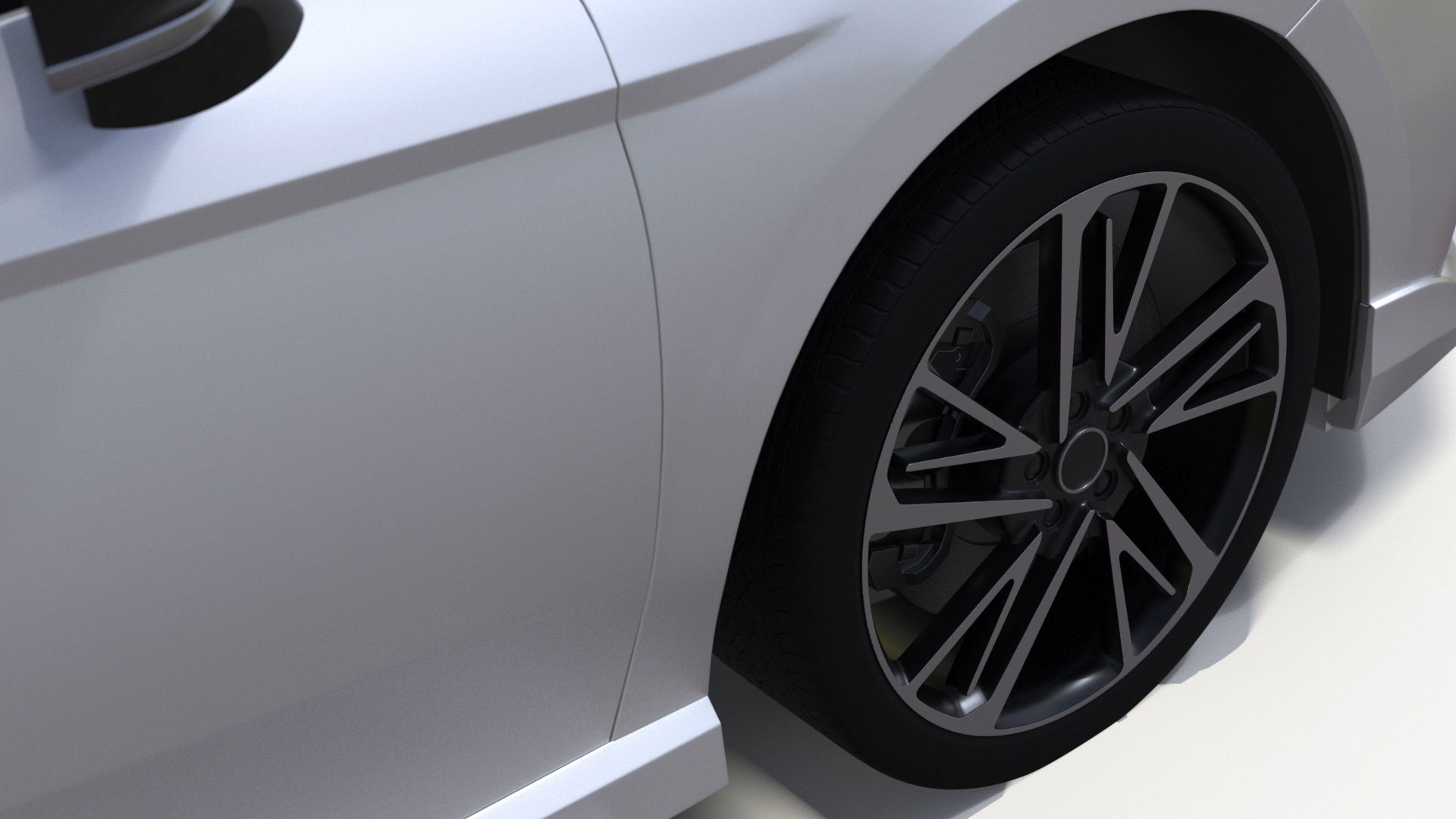 3D Eco Friendly Hybrid White Simplified