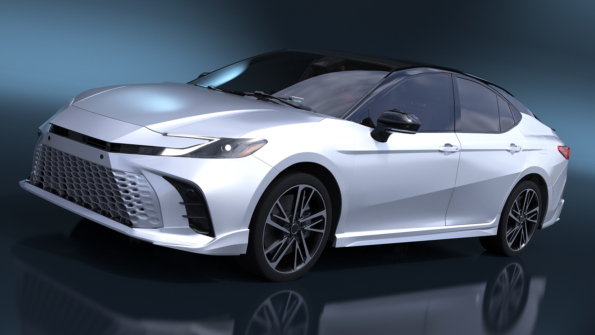 3D Eco Friendly Hybrid White Simplified