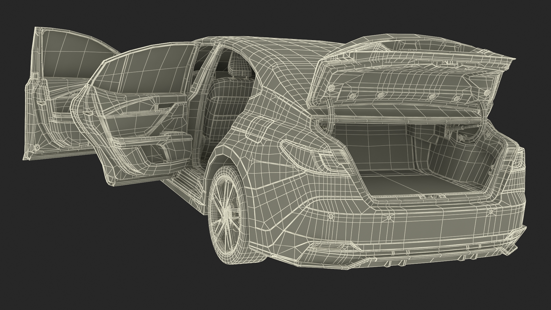 3D Eco Friendly Hybrid White Simplified