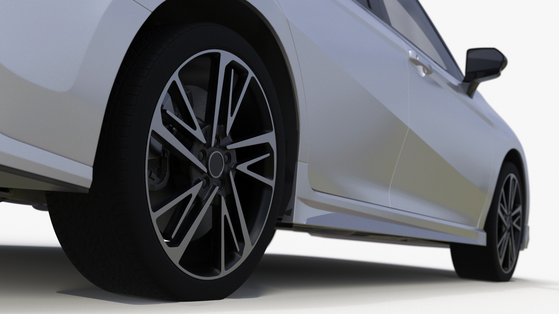 3D Eco Friendly Hybrid White Simplified