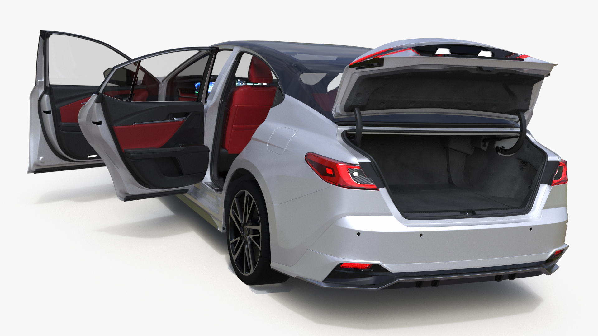 3D Eco Friendly Hybrid White Simplified
