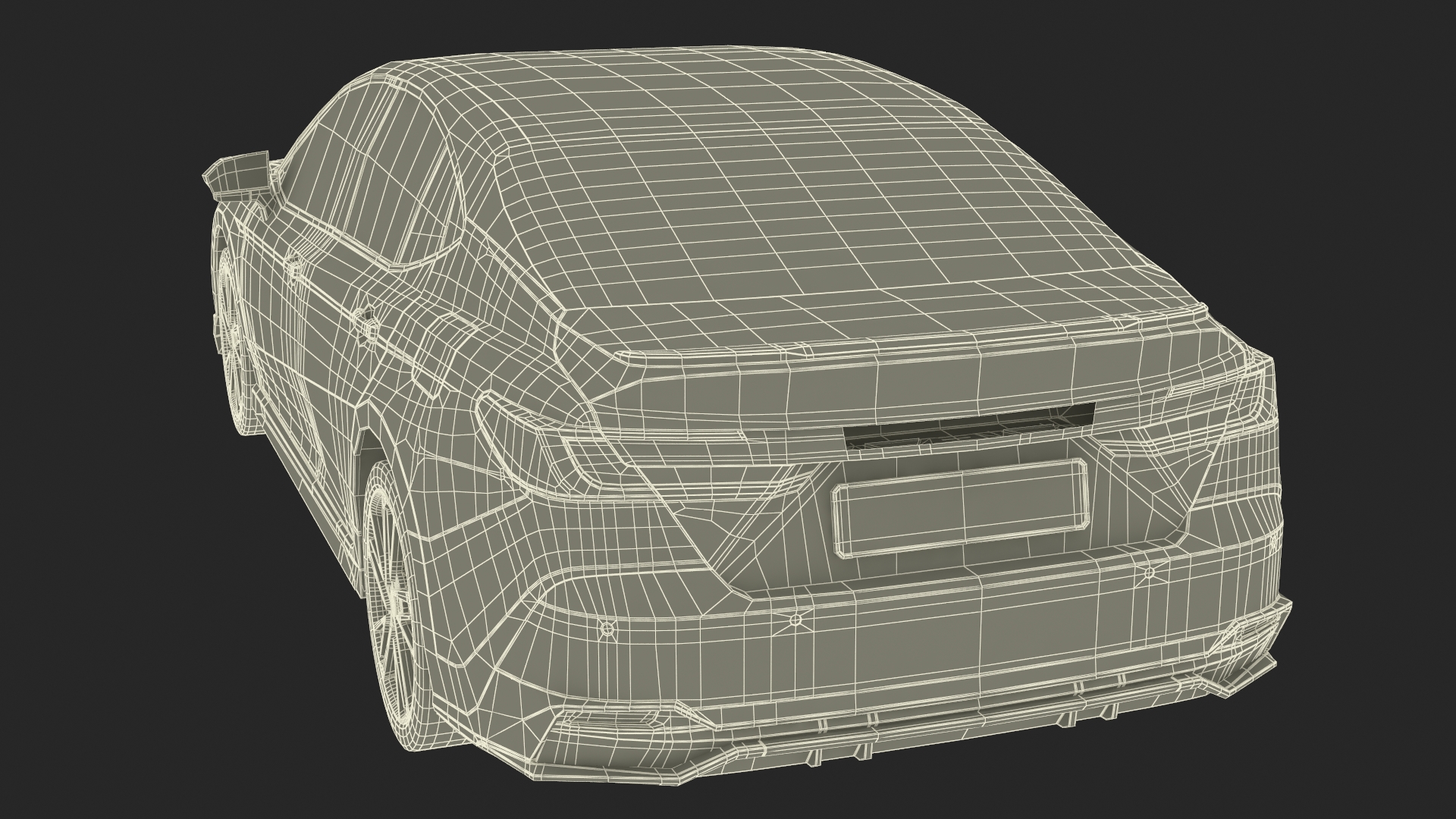 3D Eco Friendly Hybrid White Simplified