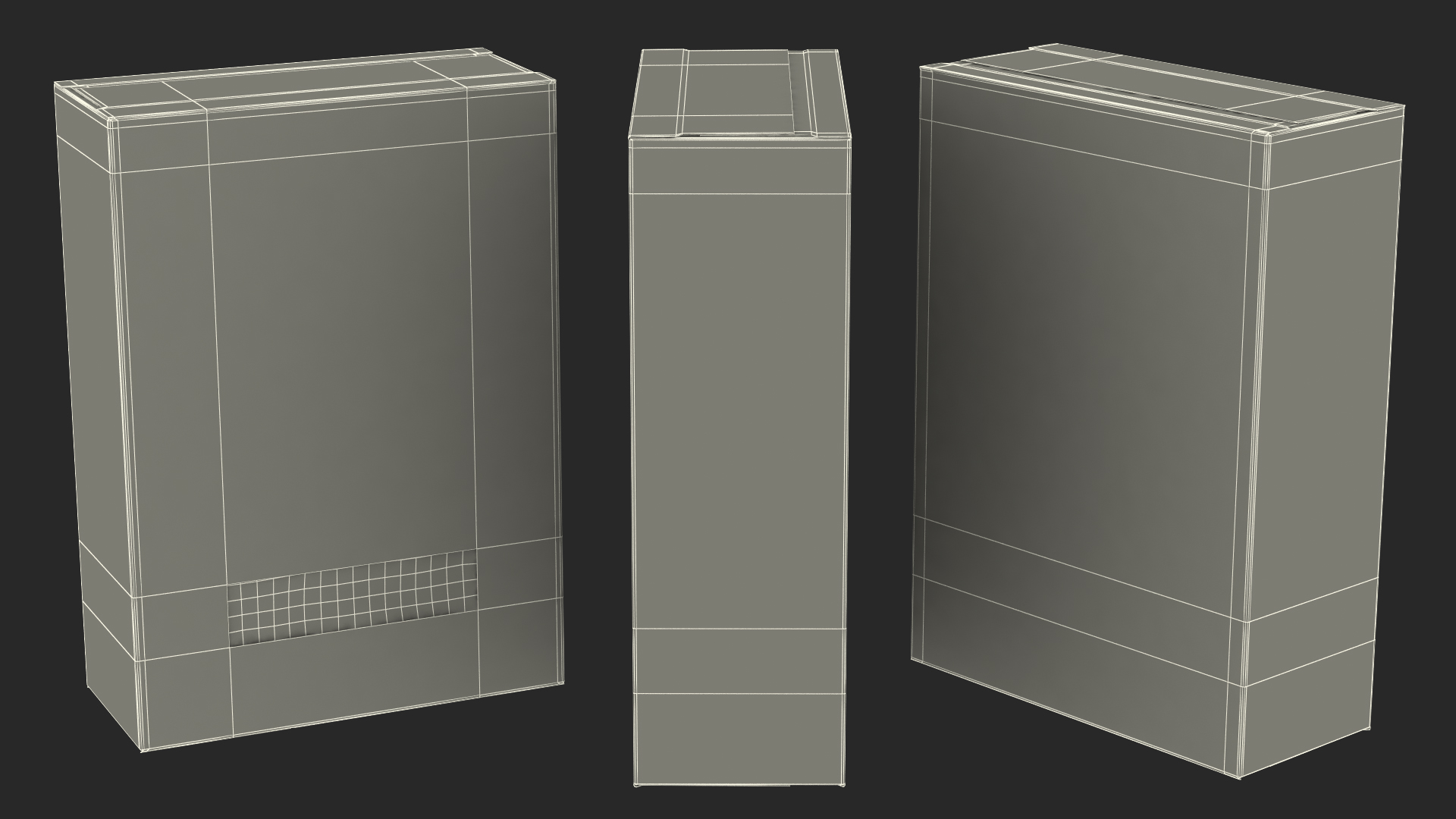 Dry Pasta Boxes Set 3D model