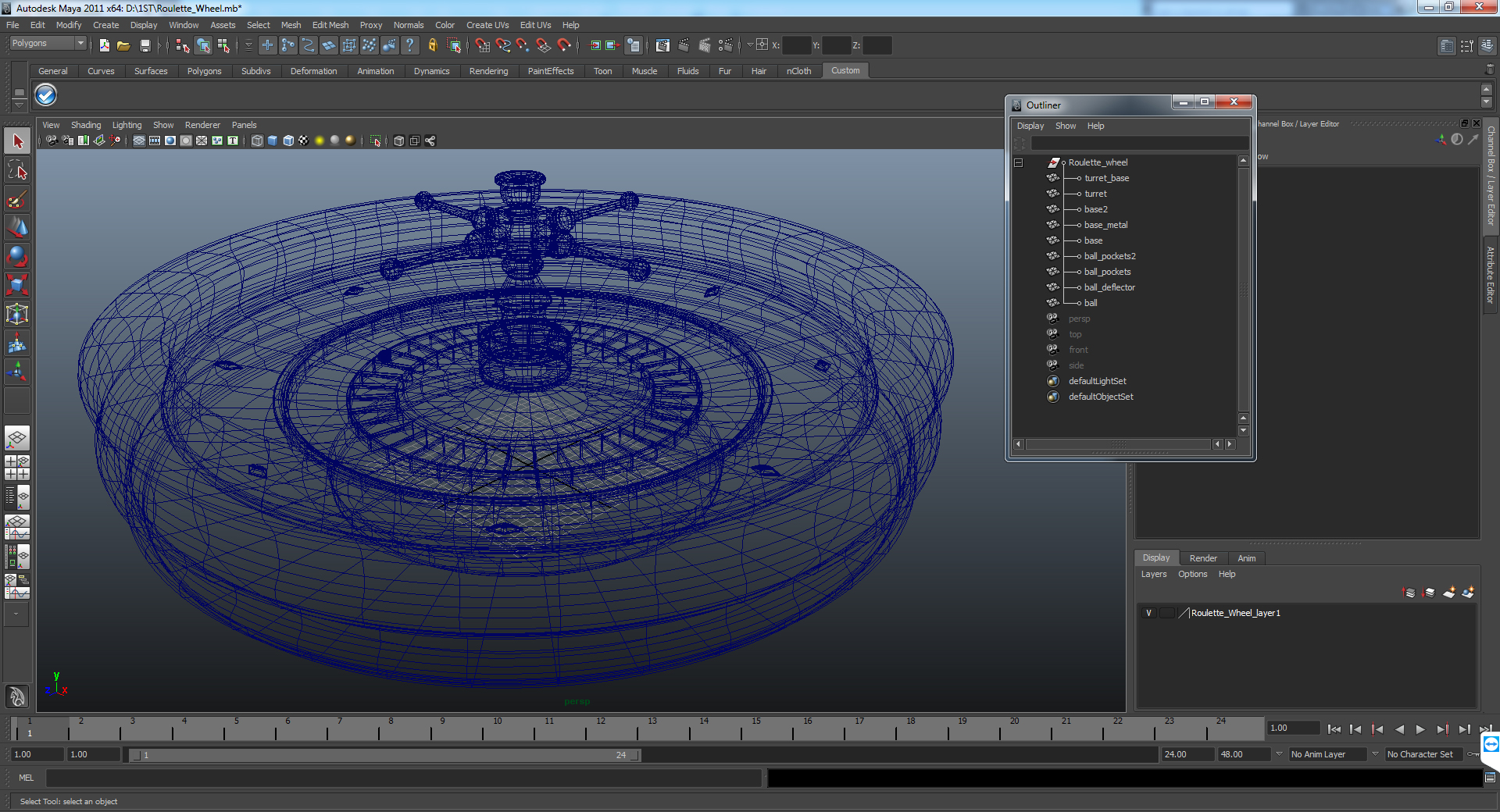 Roulette Wheel 3D model